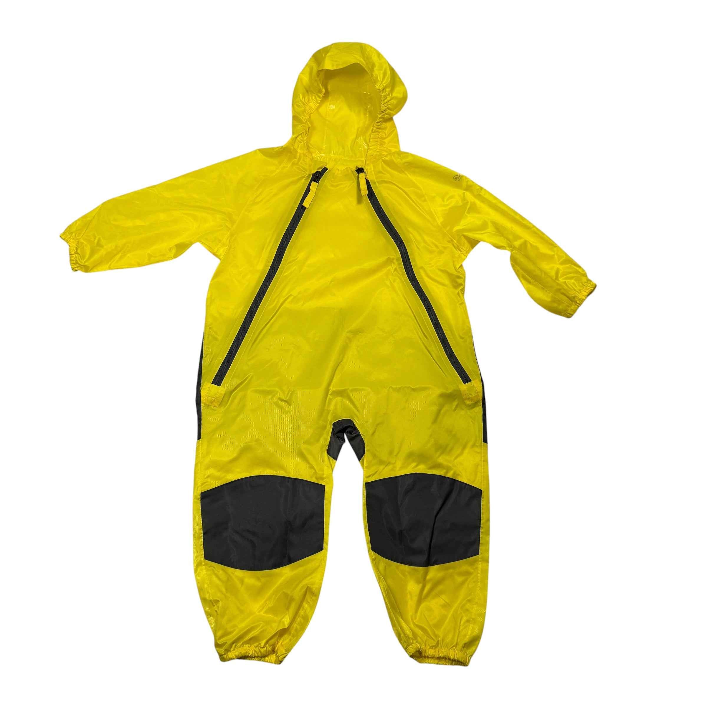 Cloudveil Yellow Rain Suit 3T Kids Hooded Rain Suit - Ready Kids Canada