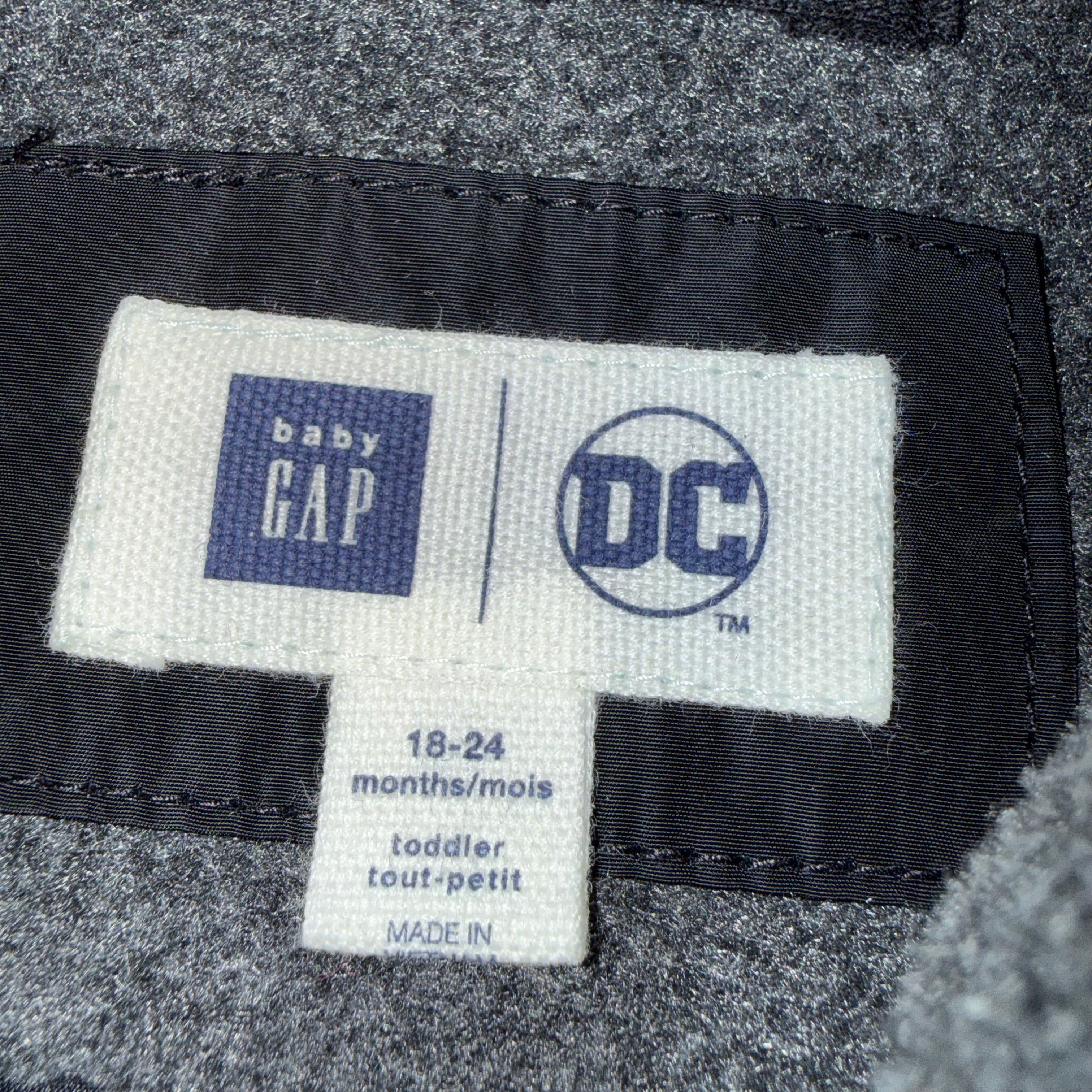 Baby GAP vest Batman 18-24 months toddler puffer vest