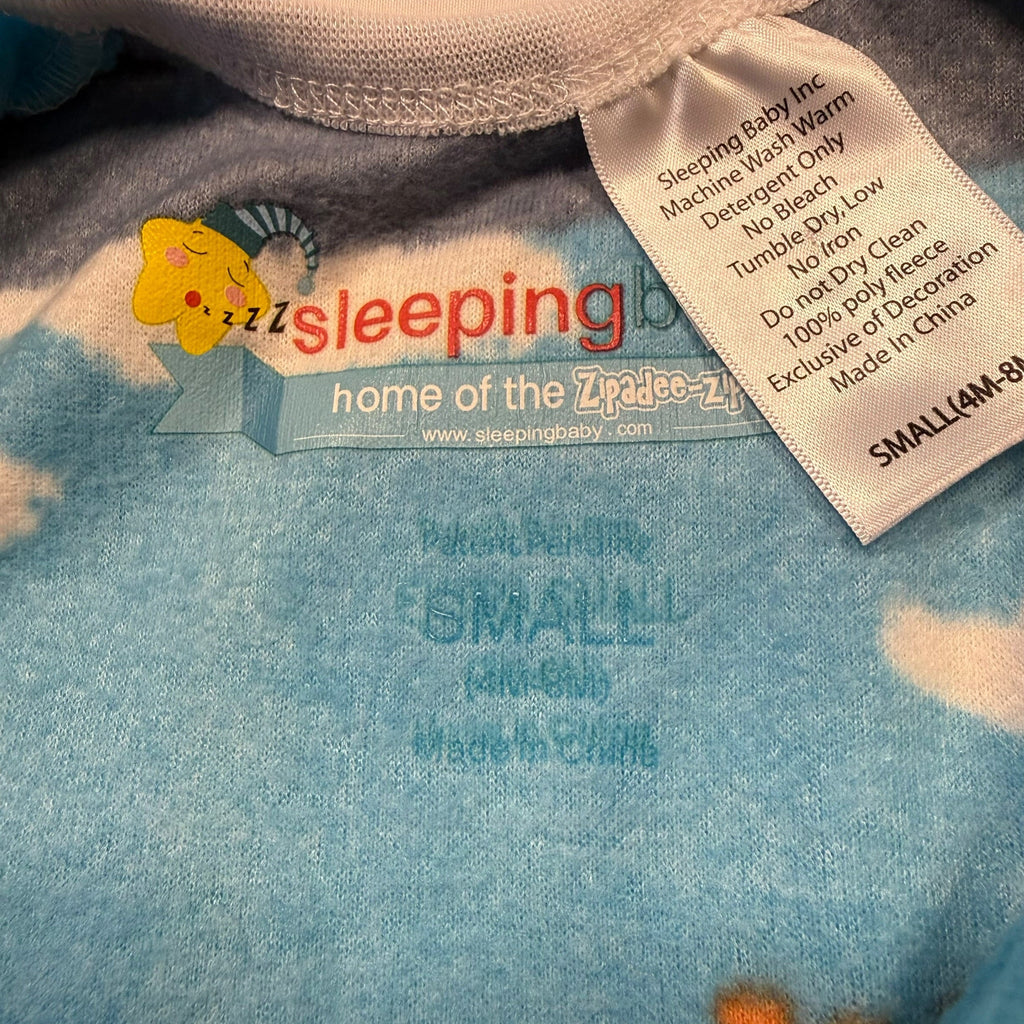 Sleeping Baby Zipadee-Zip Fleece Transition Swaddle – Construction Print Small - Ready Kids Canada