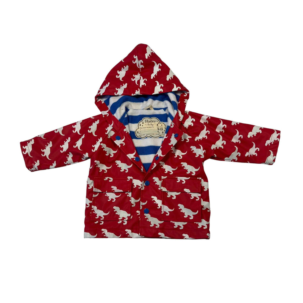 Hatley Baby Red Dinosaur Raincoat 9-12 Months - Ready Kids Canada