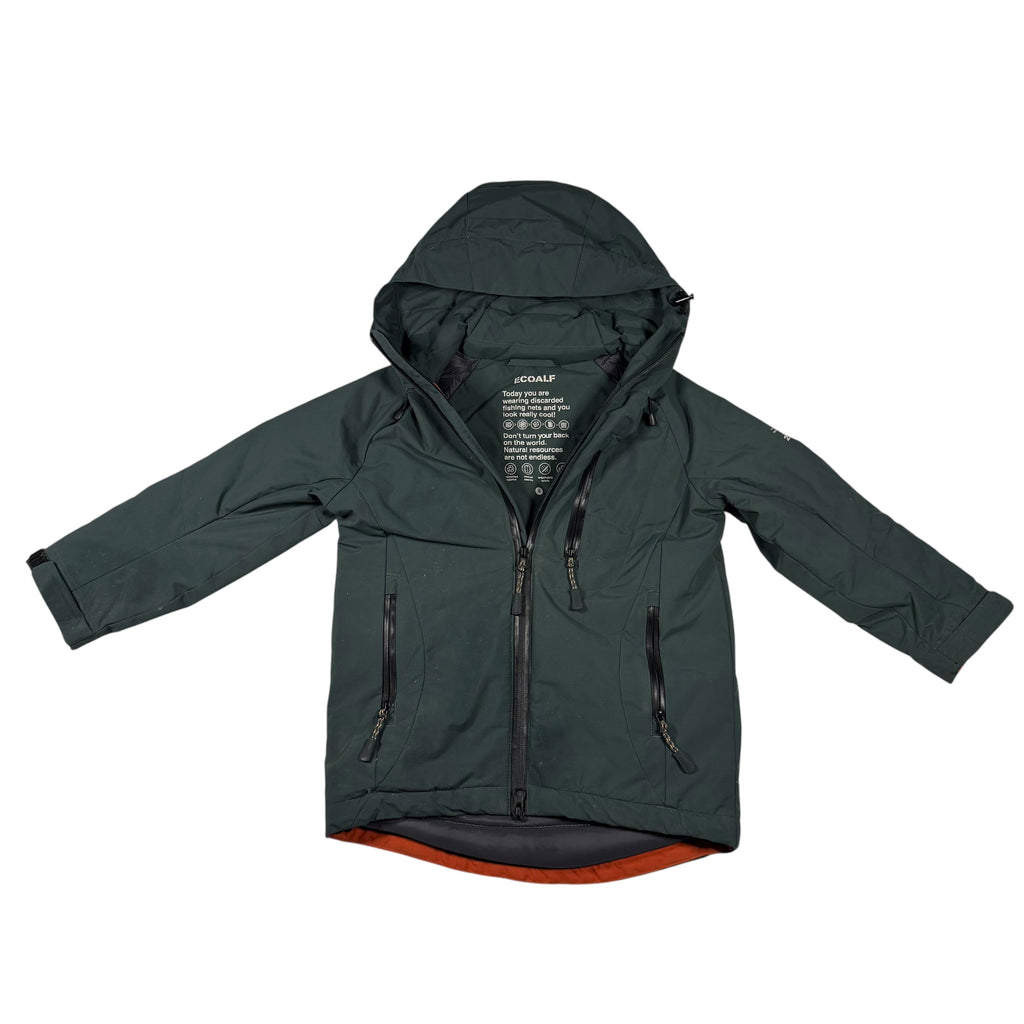 Ecoalf Kids Hooded Padded Jacket Size 4 Years Green - Ready Kids Canada
