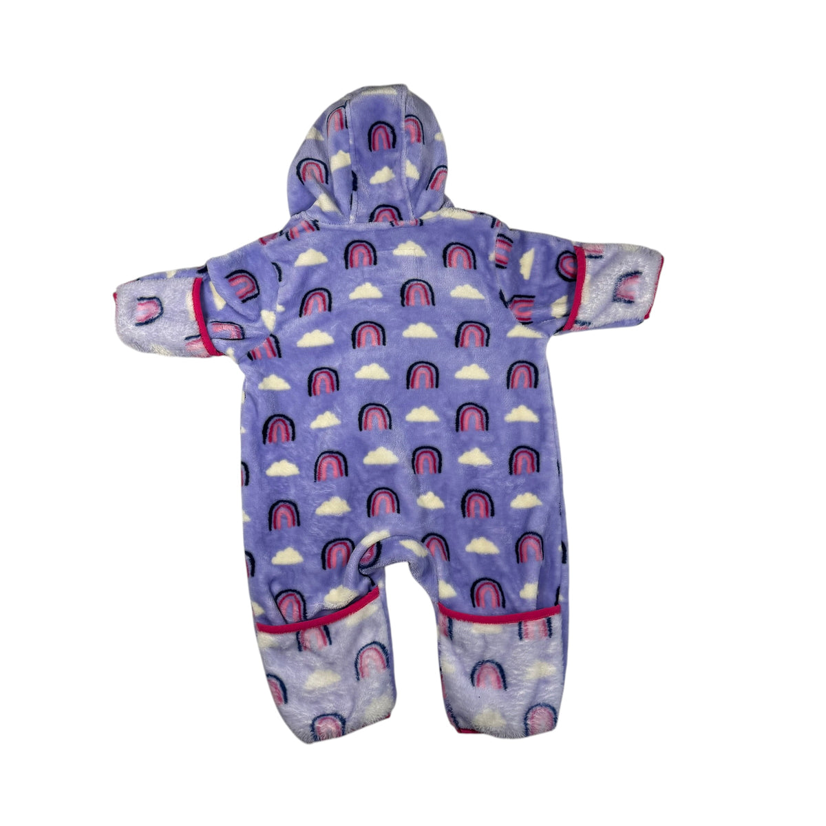 Hatley Rainbow Fleece Bunting - Purple - 6-9 Months - Ready Kids Canada