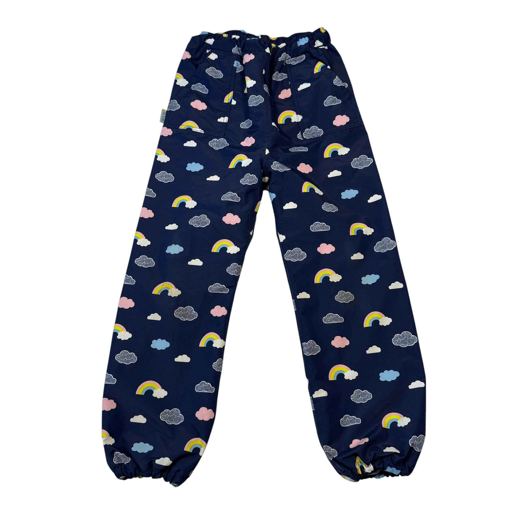 Jan & Jul 8T Navy Rainbow Cloud Rain Pants - Ready Kids Canada