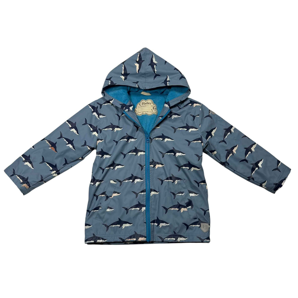 Hatley Kids Shark Raincoat Size 6 - Ready Kids Canada