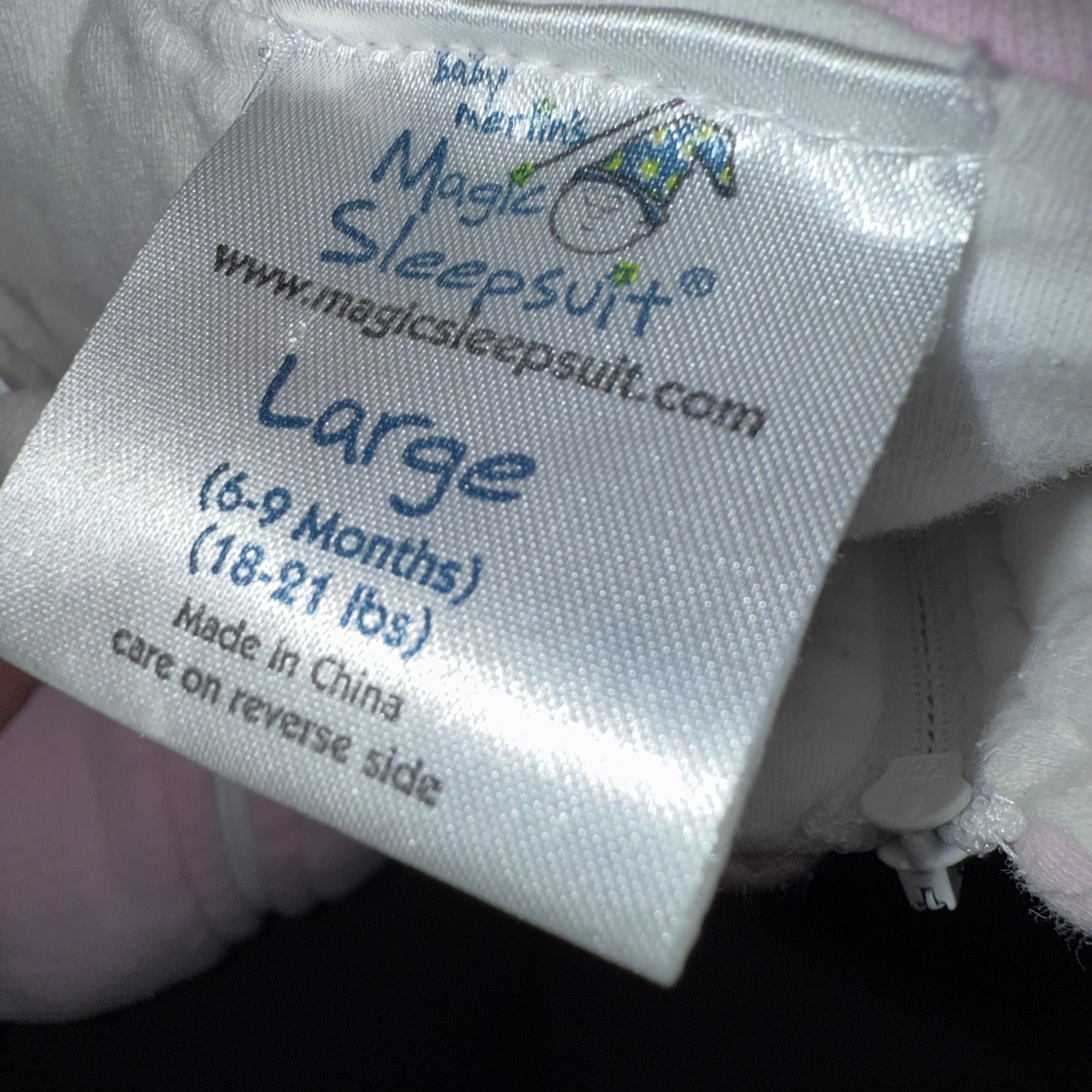 Merlin's magic sleepsuit large 6-9 months transitional swaddle