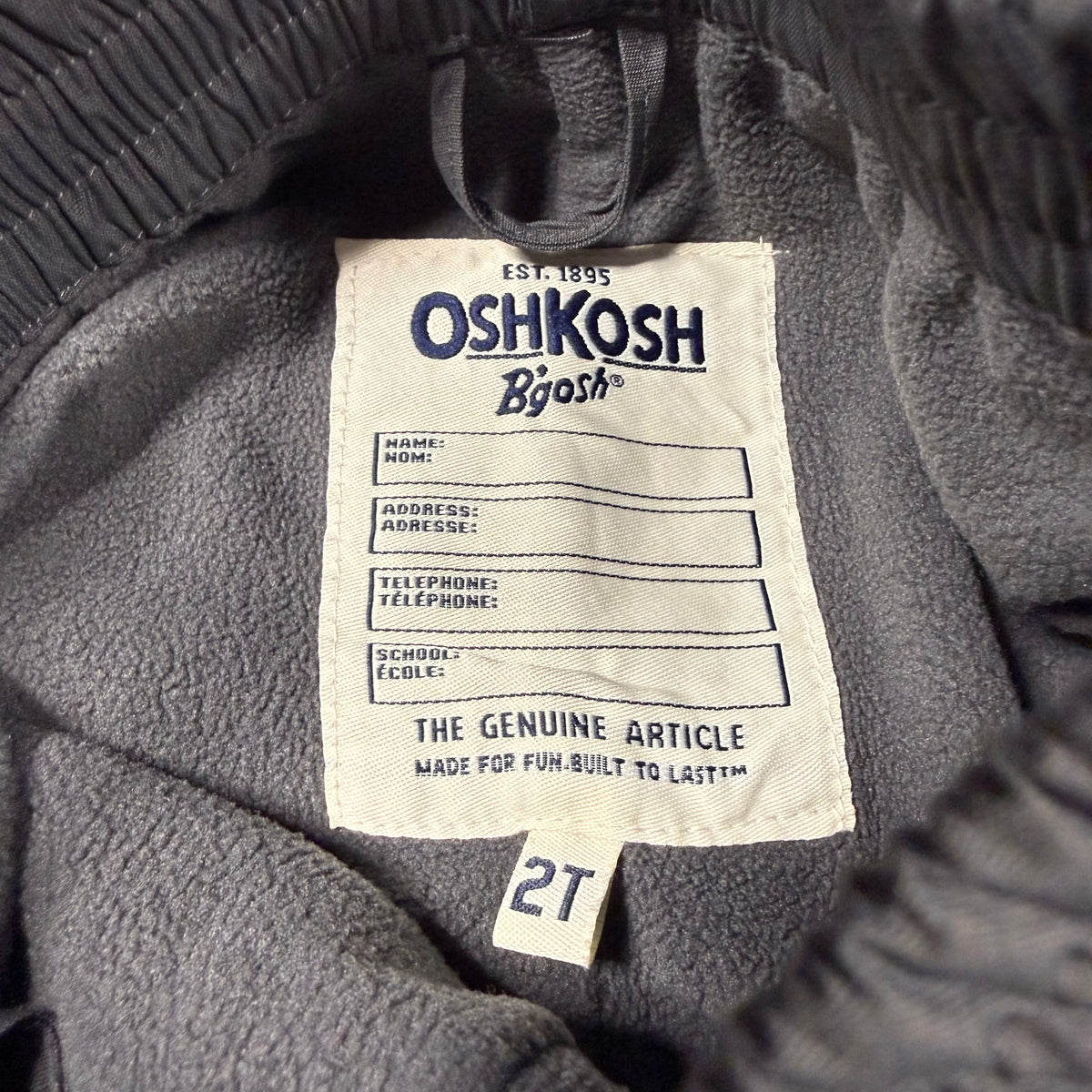OshKosh B'gosh Toddler Insulated Snow Pants Size 2T - Ready Kids Canada