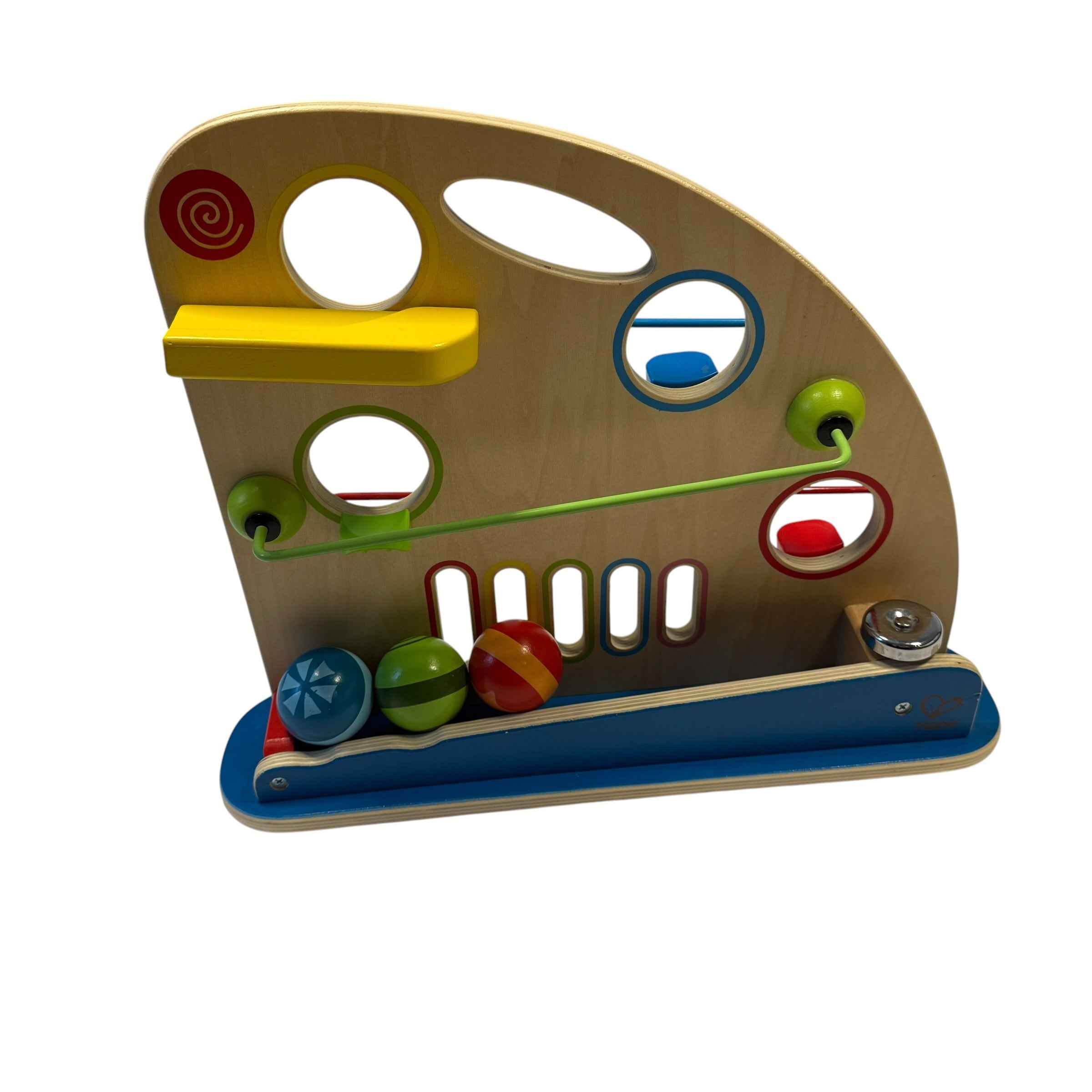 Hape Wooden Activity Center & Toddler Ball Run Maze - Ready Kids Canada