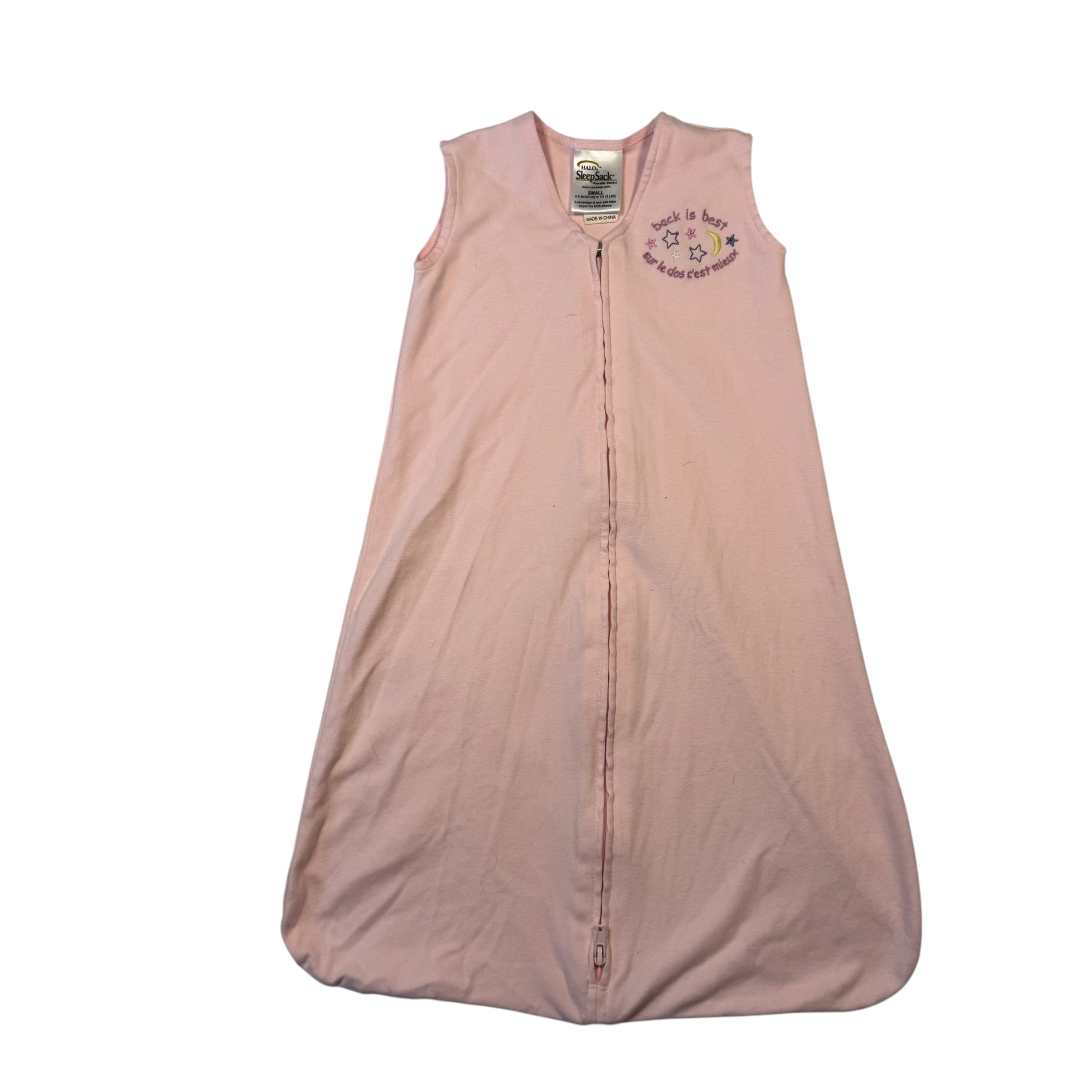 HALO SleepSack Cotton Wearable Blanket – Pink (Size Small, 0-6 Months) - Ready Kids Canada