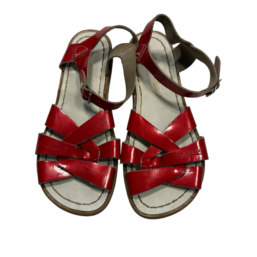 Saltwater Sandals Candy Red Original Big Kid Size 3 - Ready Kids Canada