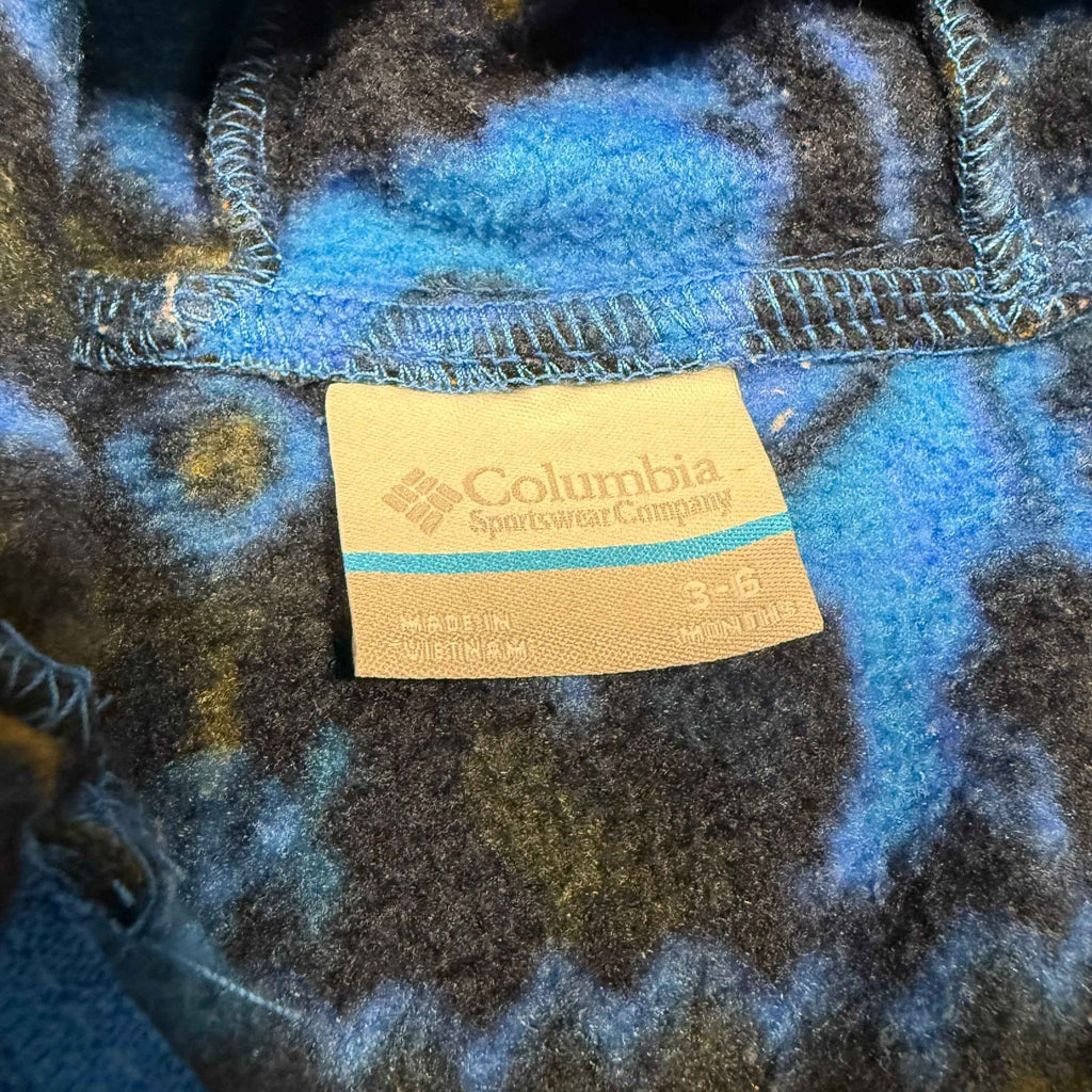 Columbia Infant Snowtop™ II Bunting – Dark Blue Animal Print 3-6 Months