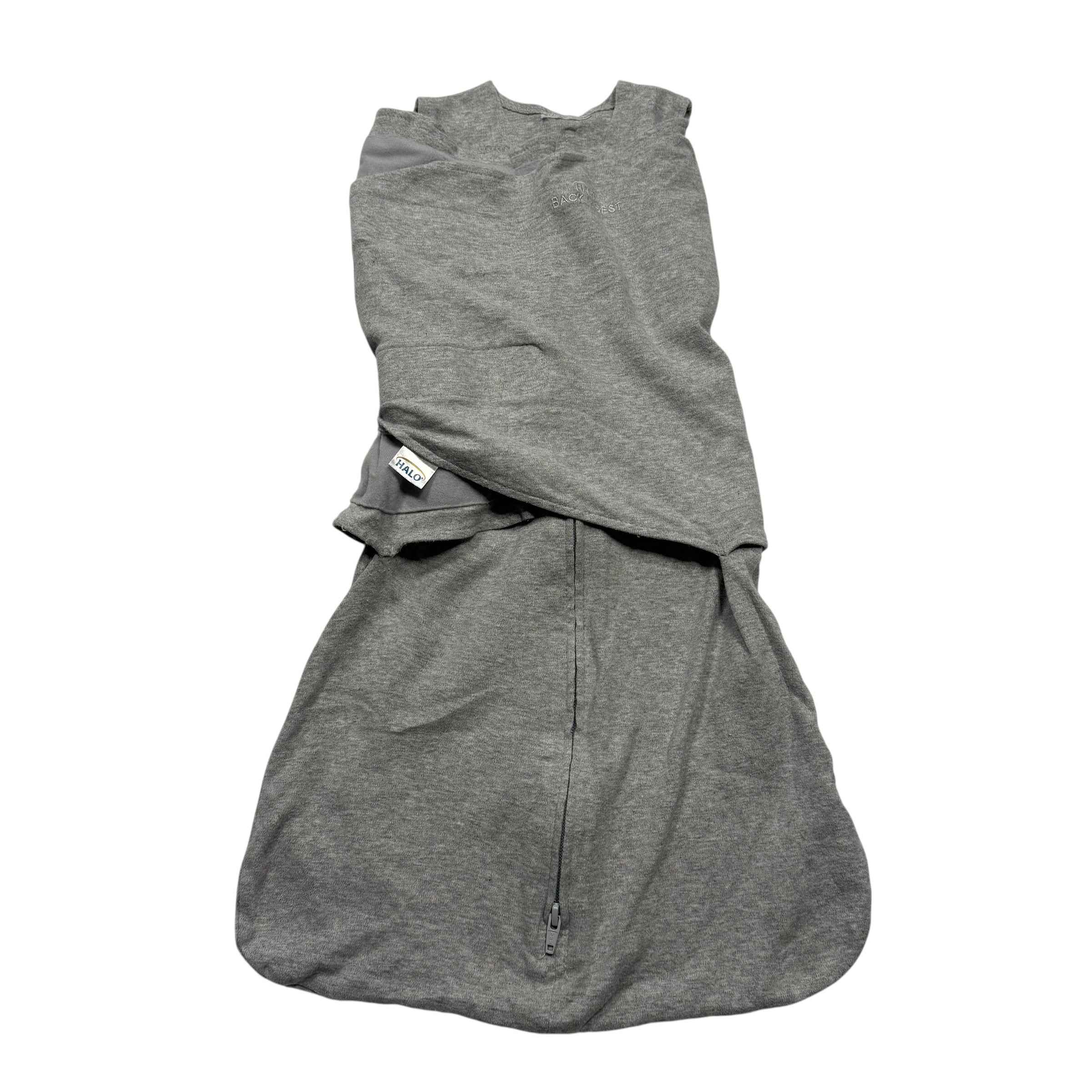 Halo Gray Swaddle Sleep Sack 3-6 Months Cotton