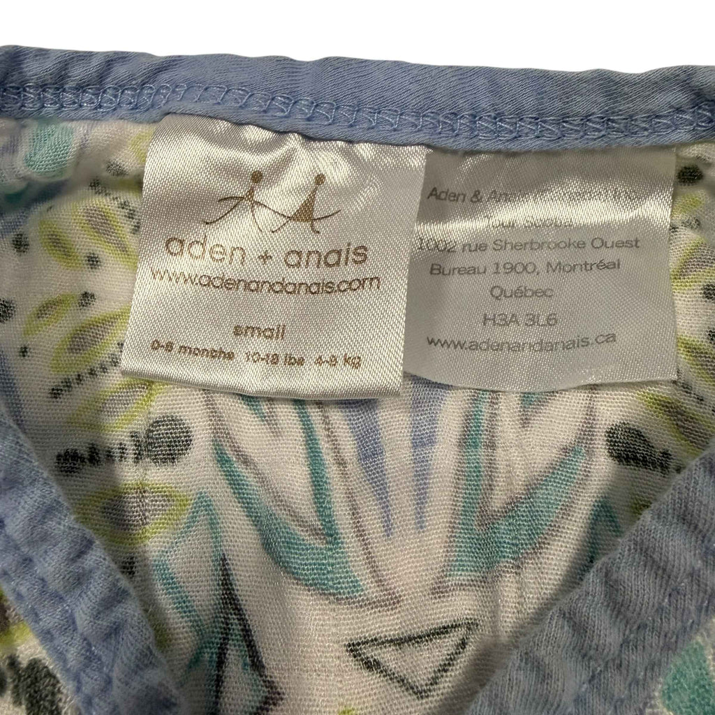Aden & Anais Small 0-6 Month Rayon Bamboo Muslin Sleep Sack 1.0 TOG