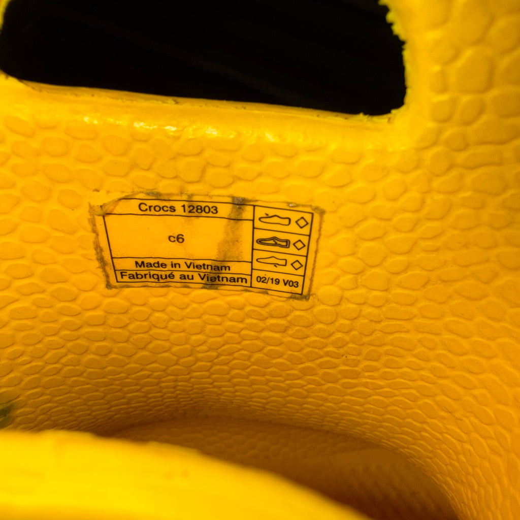 Crocs little kid size 6 Handle It rain boots yellow waterproof