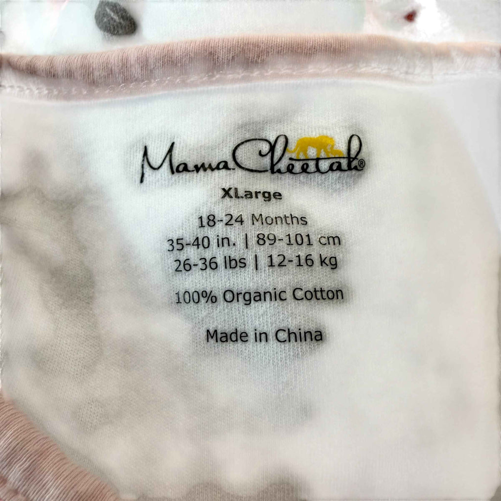 Mama Cheetah XLarge 18-24 Months white floral rose sleep sack 2.5 TOG