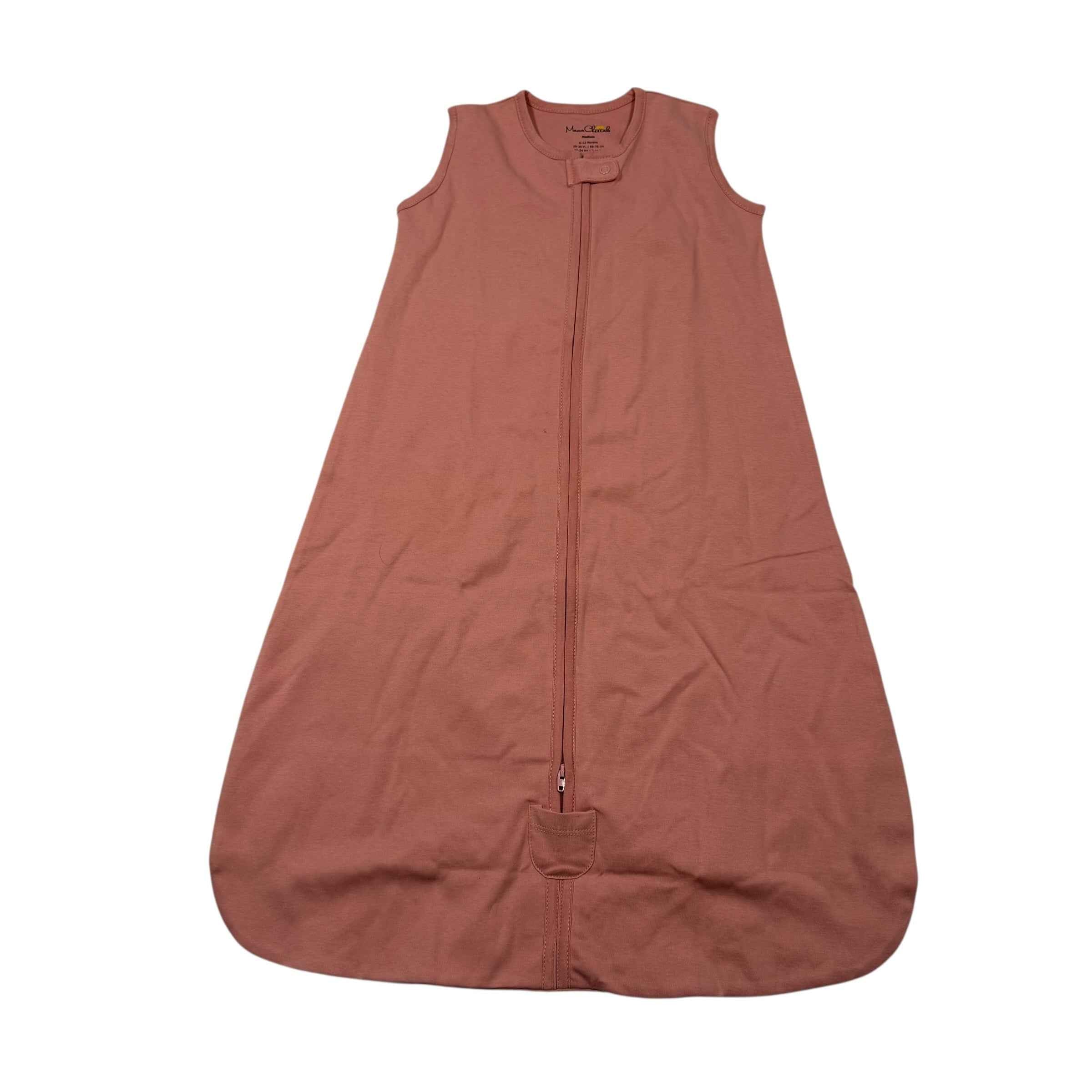 Mama Cheetah Organic Cotton Sleep Sack - Medium (6-12 Months) Pink