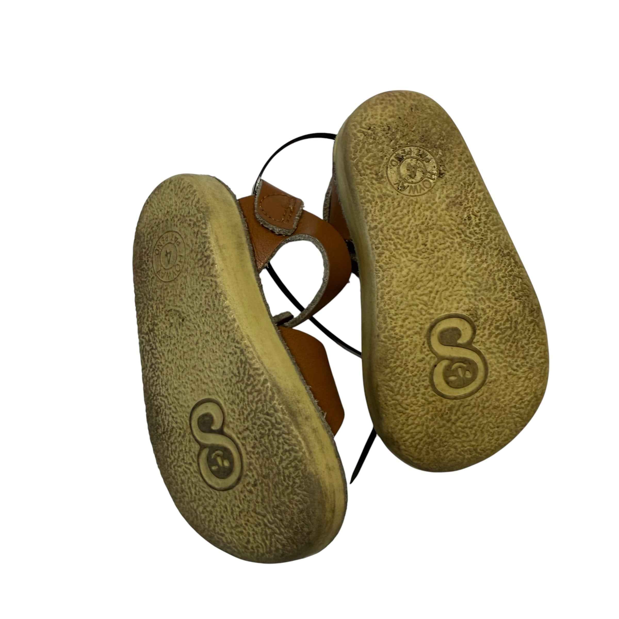 Salt Water Sandals Sun-San Surfer Leather Sandals - Tan - Little Kid Size 4