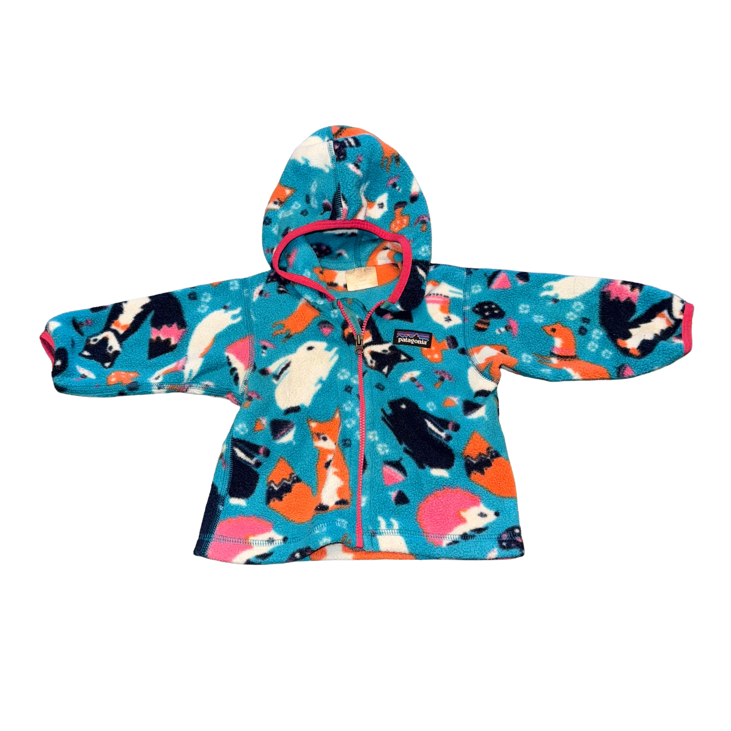 Patagonia Synchilla fleece zip up hoodie 3-6 months vintage sweatshirt