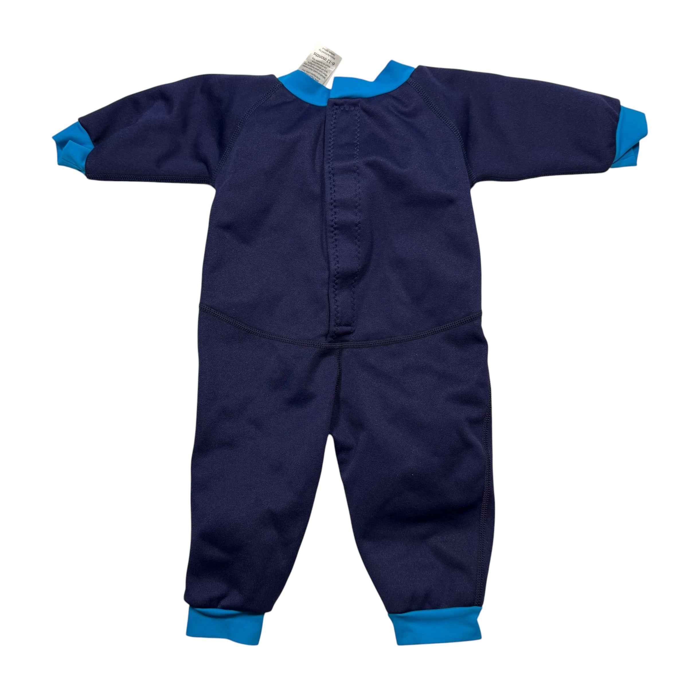 Water Babies Warm in One Wetsuit - Navy Blue, 6-12 Months - Ready Kids Canada