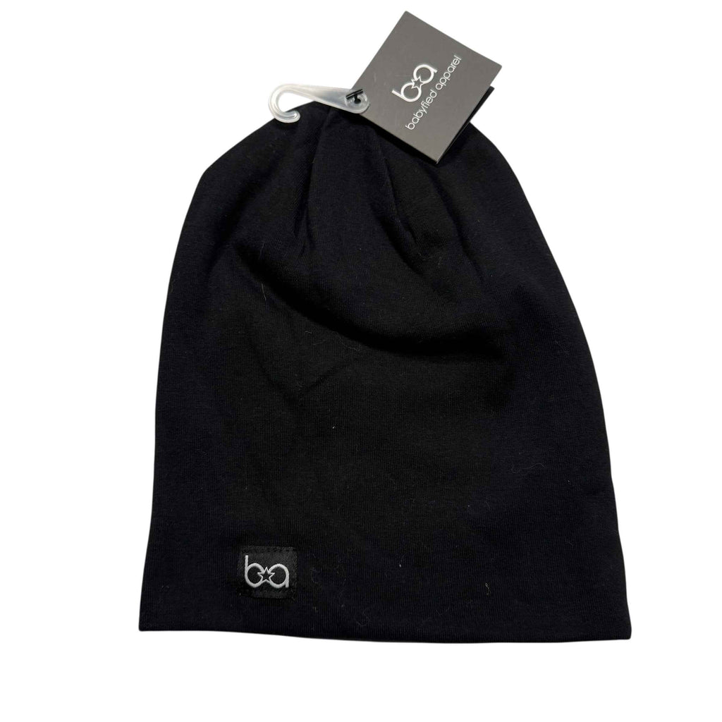 Babyfied Apparel Beanie x 6 Black NEW 6-36 Months
