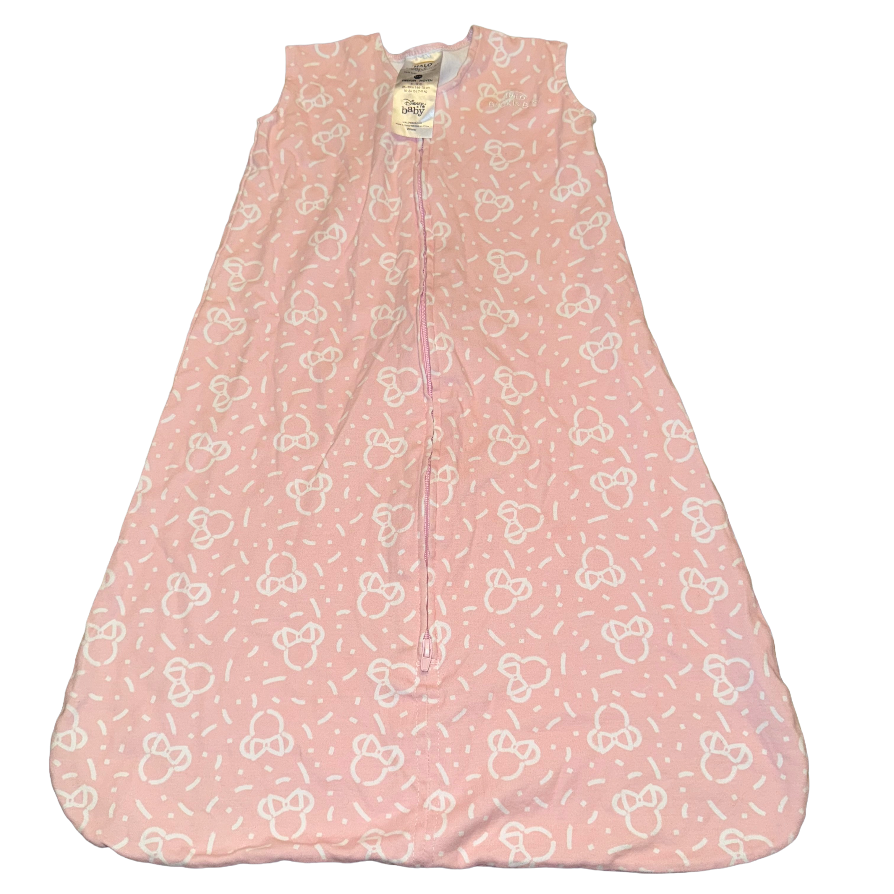 Halo Disney medium 6-12 month cotton sleep sack pink wearable blanket