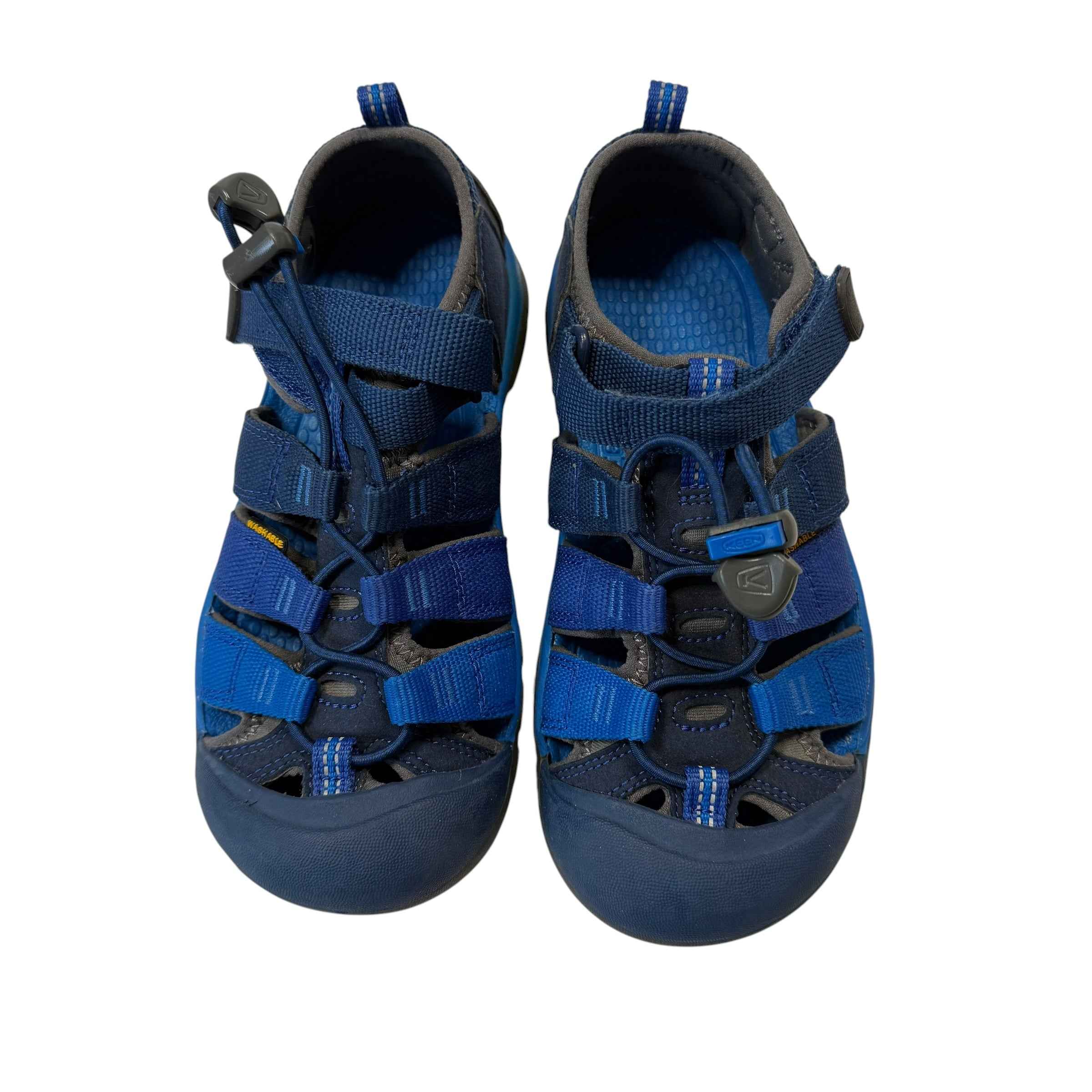 KEEN Big Kids' Newport H2 Waterproof Hybrid Sport Water Sandal - Blue/Navy, Size US 2 - Ready Kids Canada