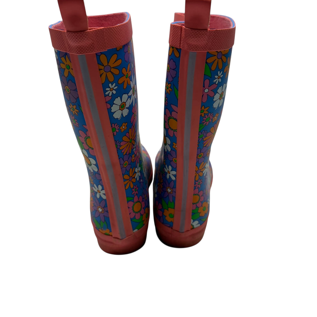 Hatley Kids' Retro Floral Matte Rain Boots in Big Kid Size 4 - Ready Kids Canada