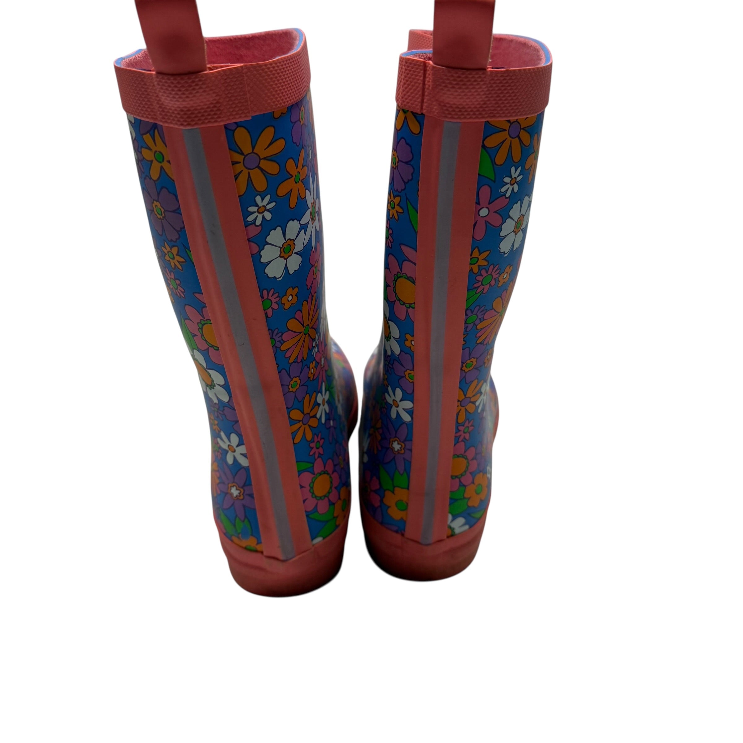 Hatley Kids' Retro Floral Matte Rain Boots in Big Kid Size 4 - Ready Kids Canada