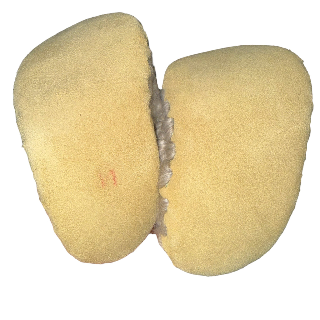 Padraig Cottage slippers grey stripe C9 toddler pure wool sheepskin lined BNWT