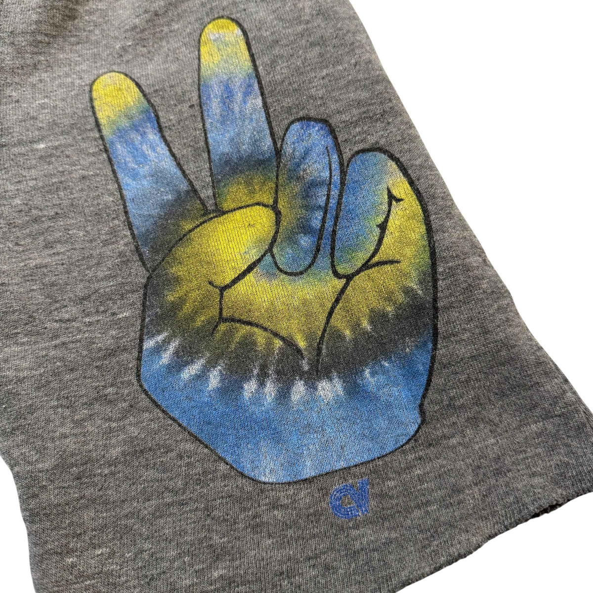 California Vintage Grey Peace Sign Tie Dye Sweatshorts size 10 boys - Ready Kids Canada