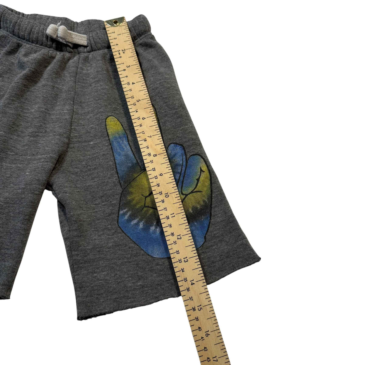 California Vintage Grey Peace Sign Tie Dye Sweatshorts size 10 boys - Ready Kids Canada