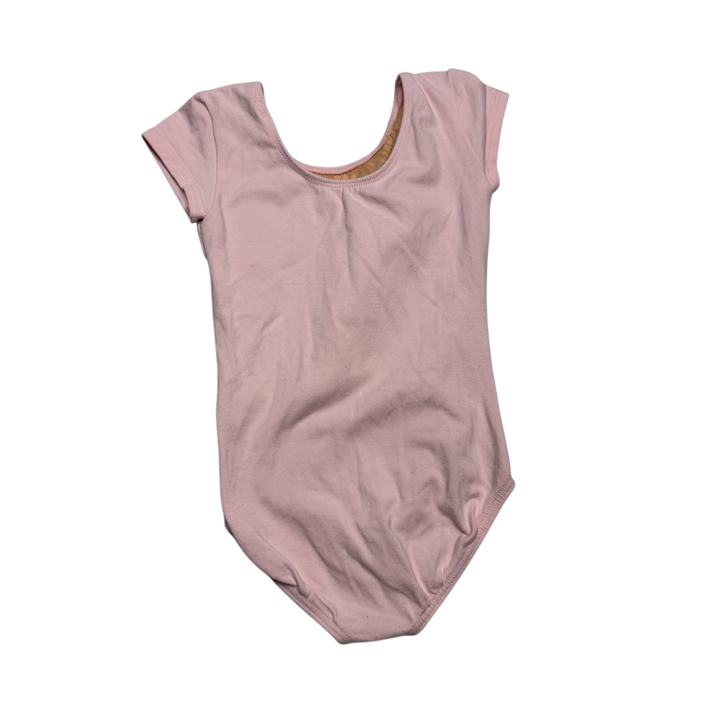 Intermediate Pink dance leotard cap sleeve 6x-7