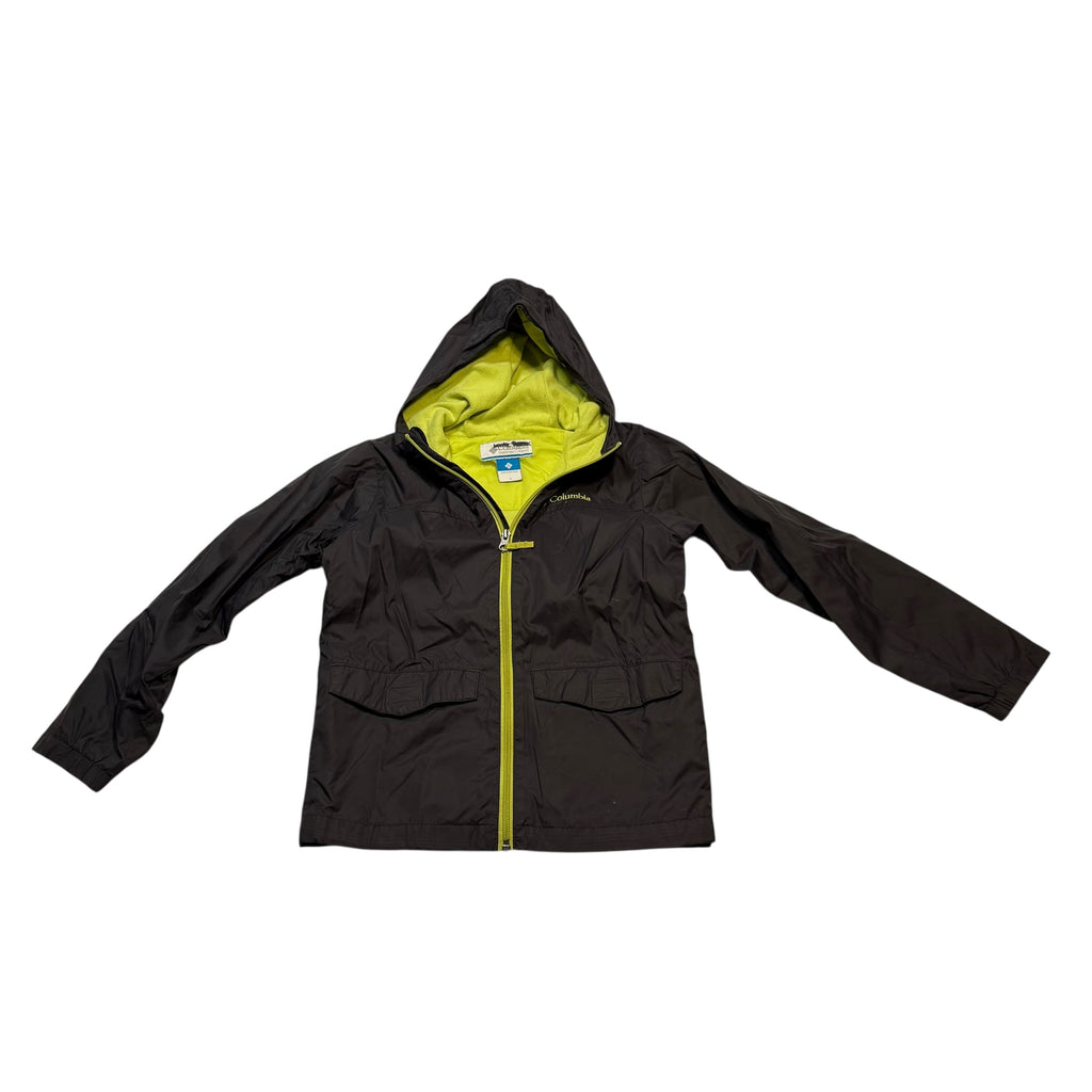 Columbia Small (8) Light Jacket Charcoal Grey and Green - Ready Kids Canada