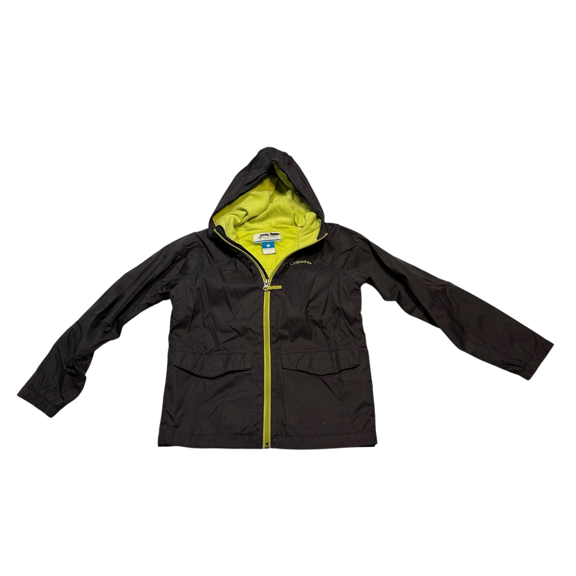 Columbia Small (8) Light Jacket Chatloal Grey and Green