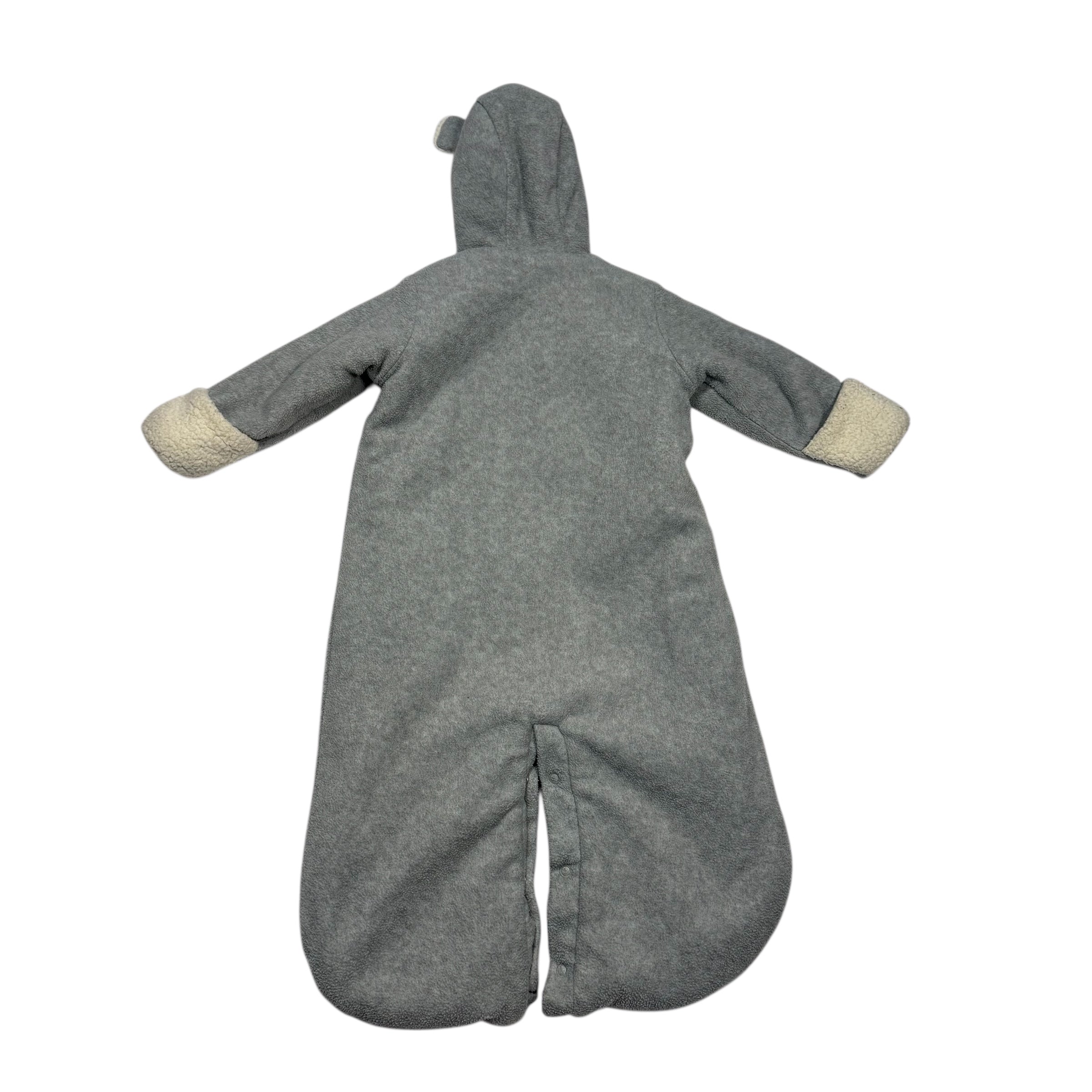 Gap 3-6 Month Hooded Baby Bundler Bear Hooded Sherpa Bunting