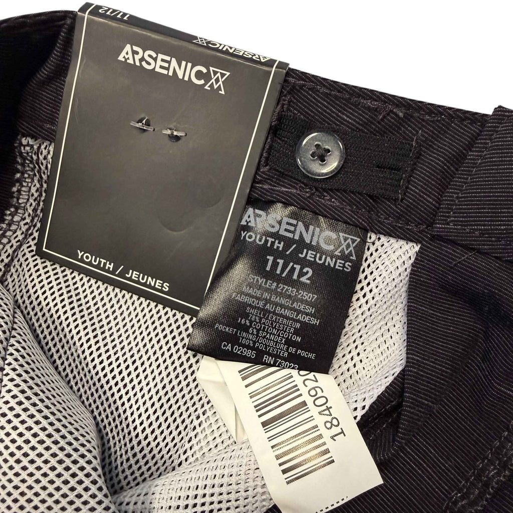NWT Arsenic Youth Hybrid Swim Board Shorts Trunks – Dark Grey – Size M/M (11/12) - Ready Kids Canada