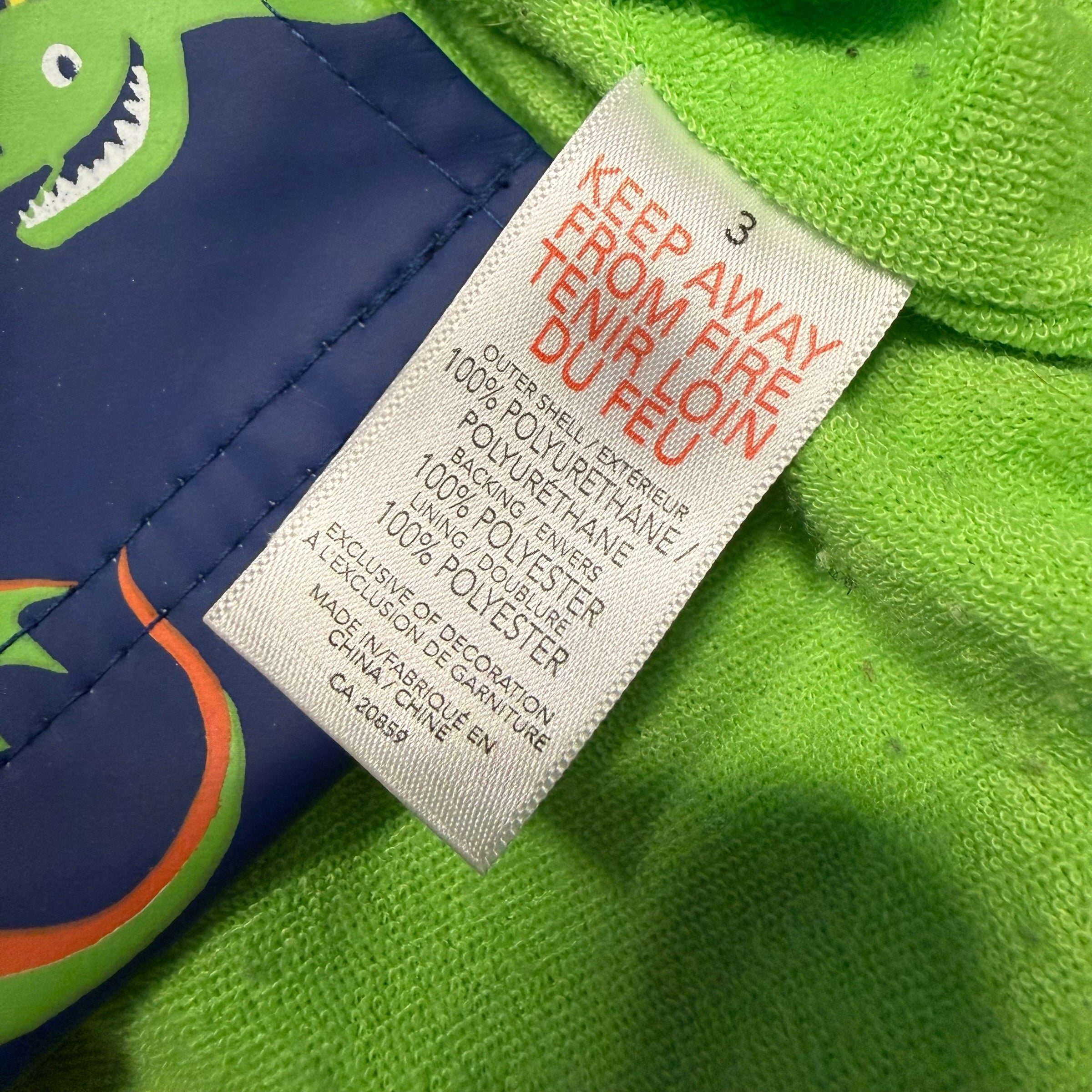 Hatley Toddler Size 3 Dragon 3 Rain Jacket - Ready Kids Canada