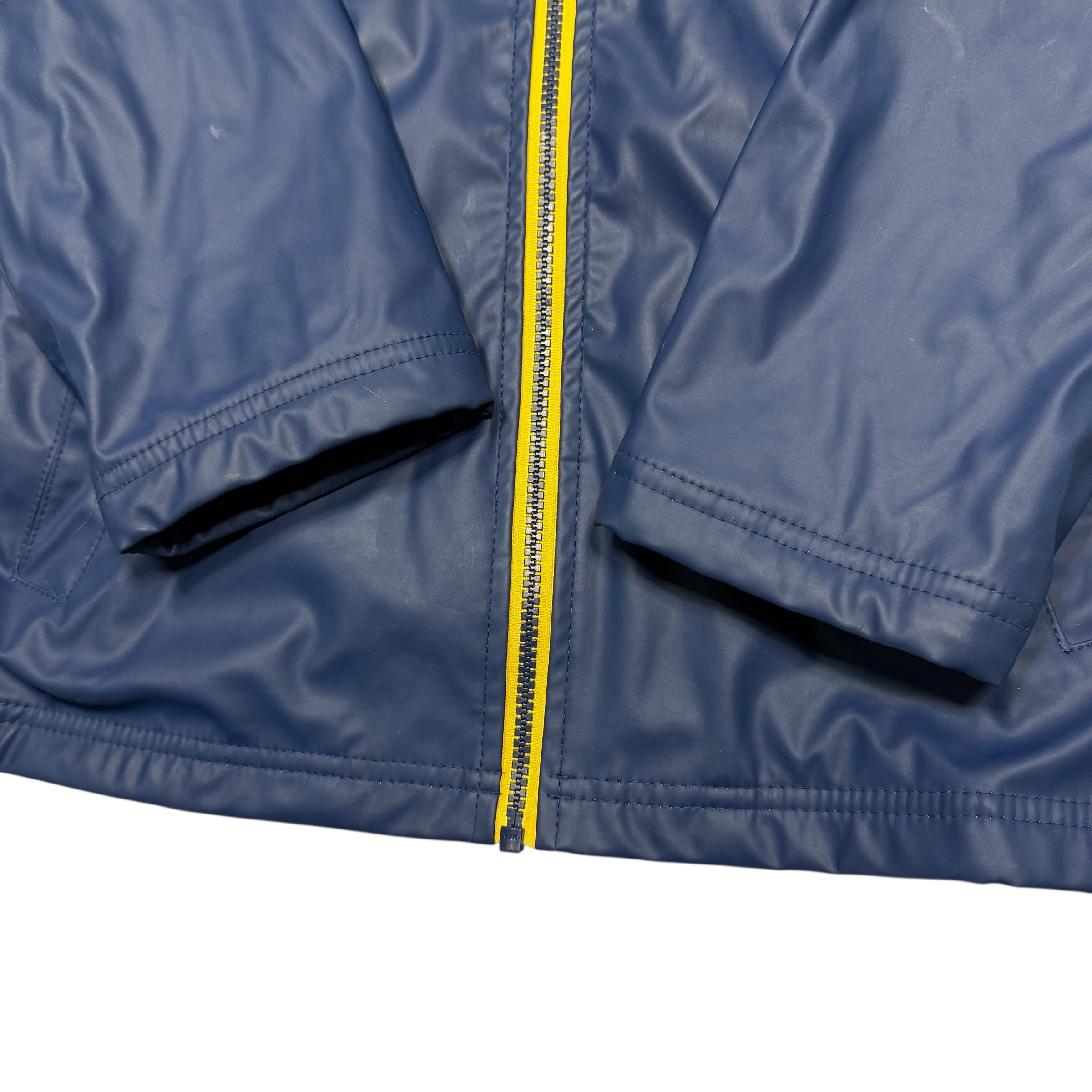 Hatley Zippered Lined Rain Jacket Size 7/8 Kids Navy - Ready Kids Canada