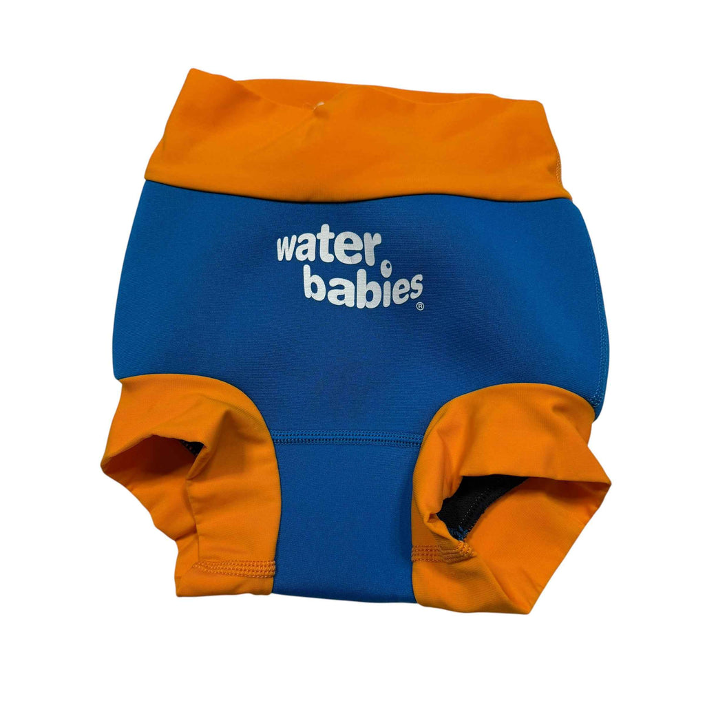 Water Babies Happy Nappy Swim Diaper - Blue/Orange, Size XXL - Ready Kids Canada