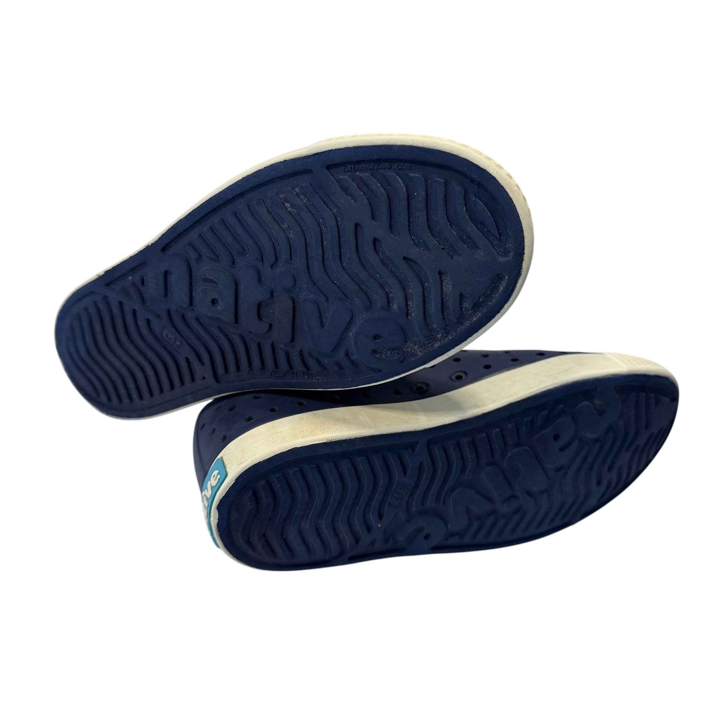 Native Shoes Kids Jefferson Waterproof Slip-On Sneakers - Navy Blue - Size C12 Little Kid