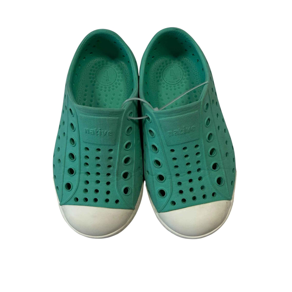 Native Shoes Kids Jefferson Waterproof Slip-On Sneakers - Teal - Size C7 Toddler - Ready Kids Canada