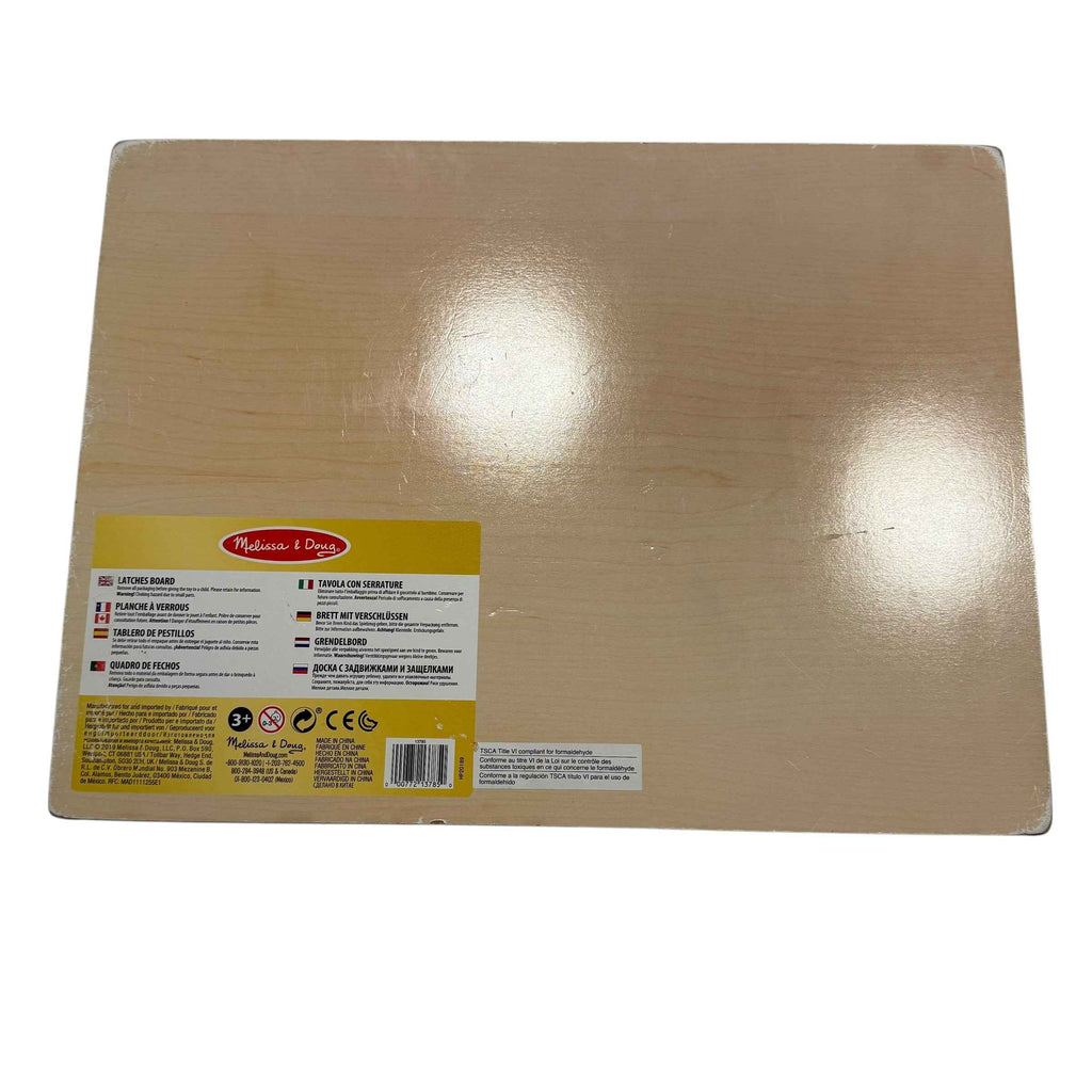 Melissa & Doug Wooden Latch Board Puzzle