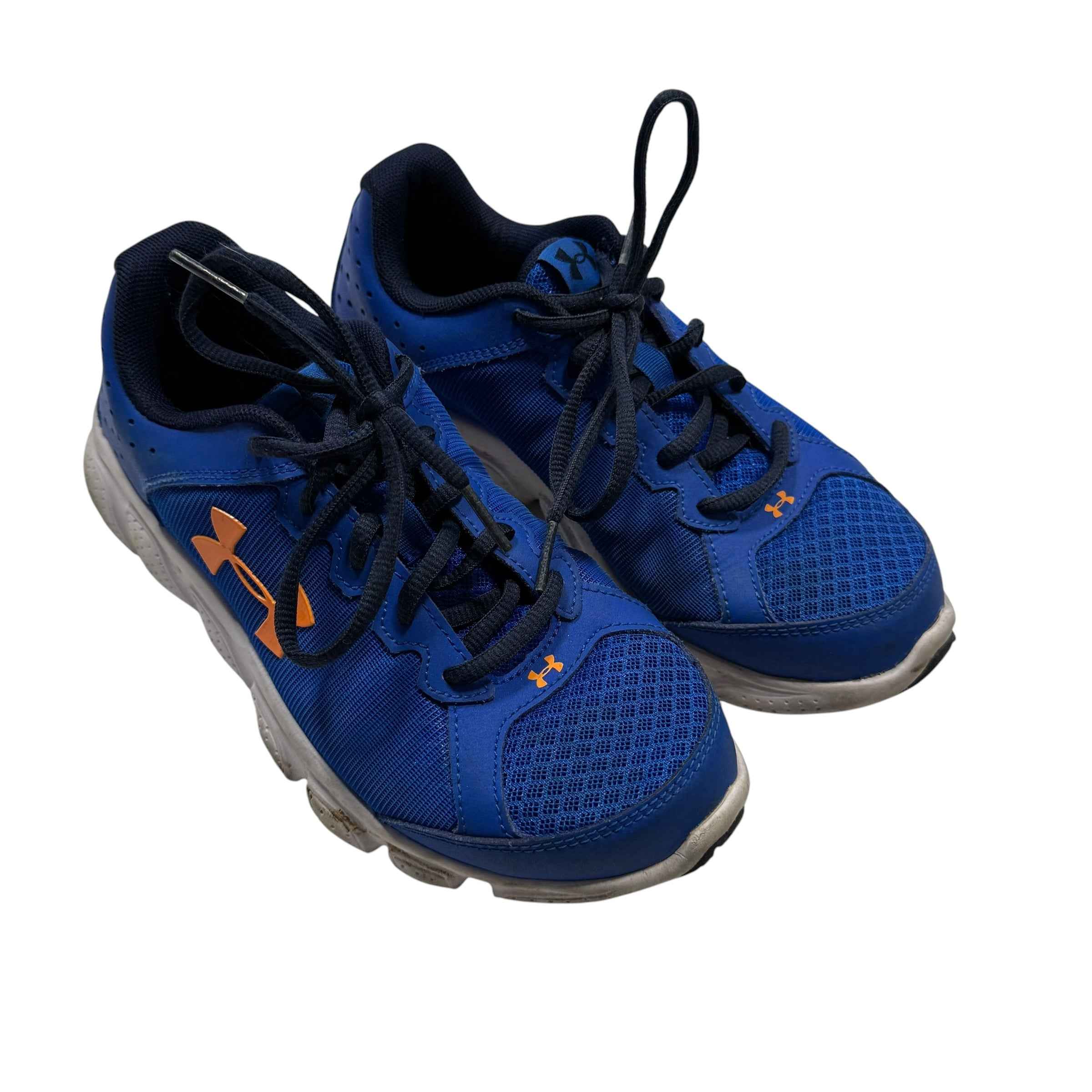 Under Armor Grade School Micro G Assert 6 Blue Running Shoes Size 3.5 Big Kid