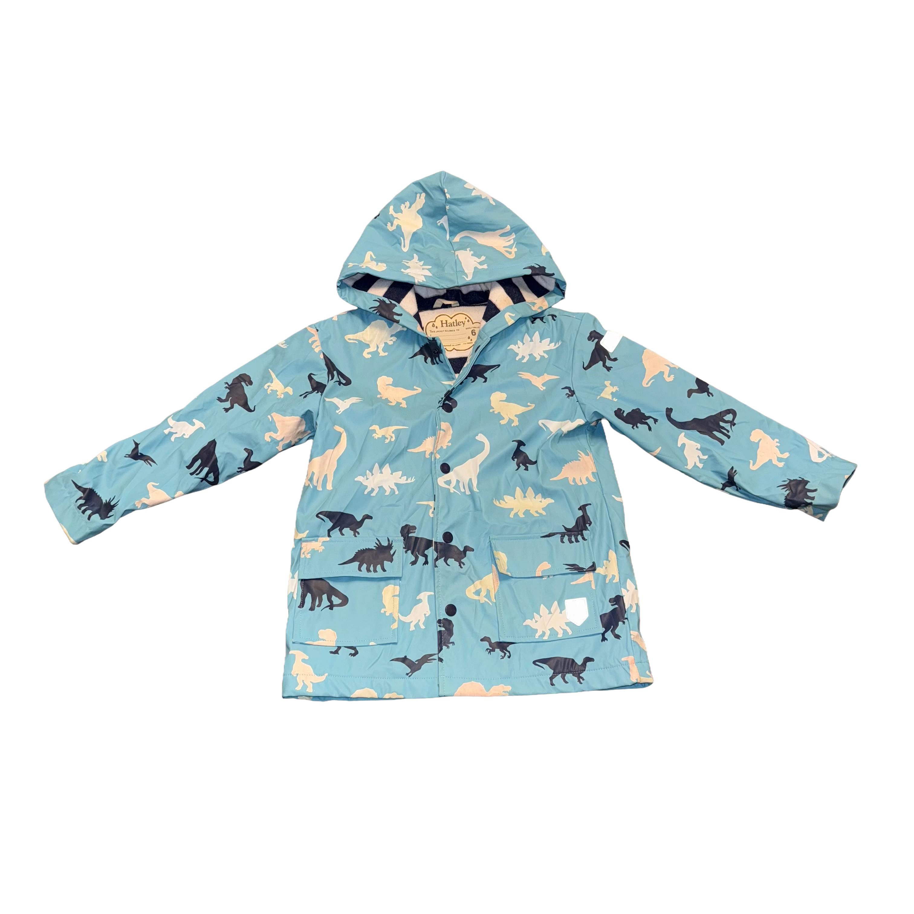 Hatley size 6 rain coat waterproof jacket for kids