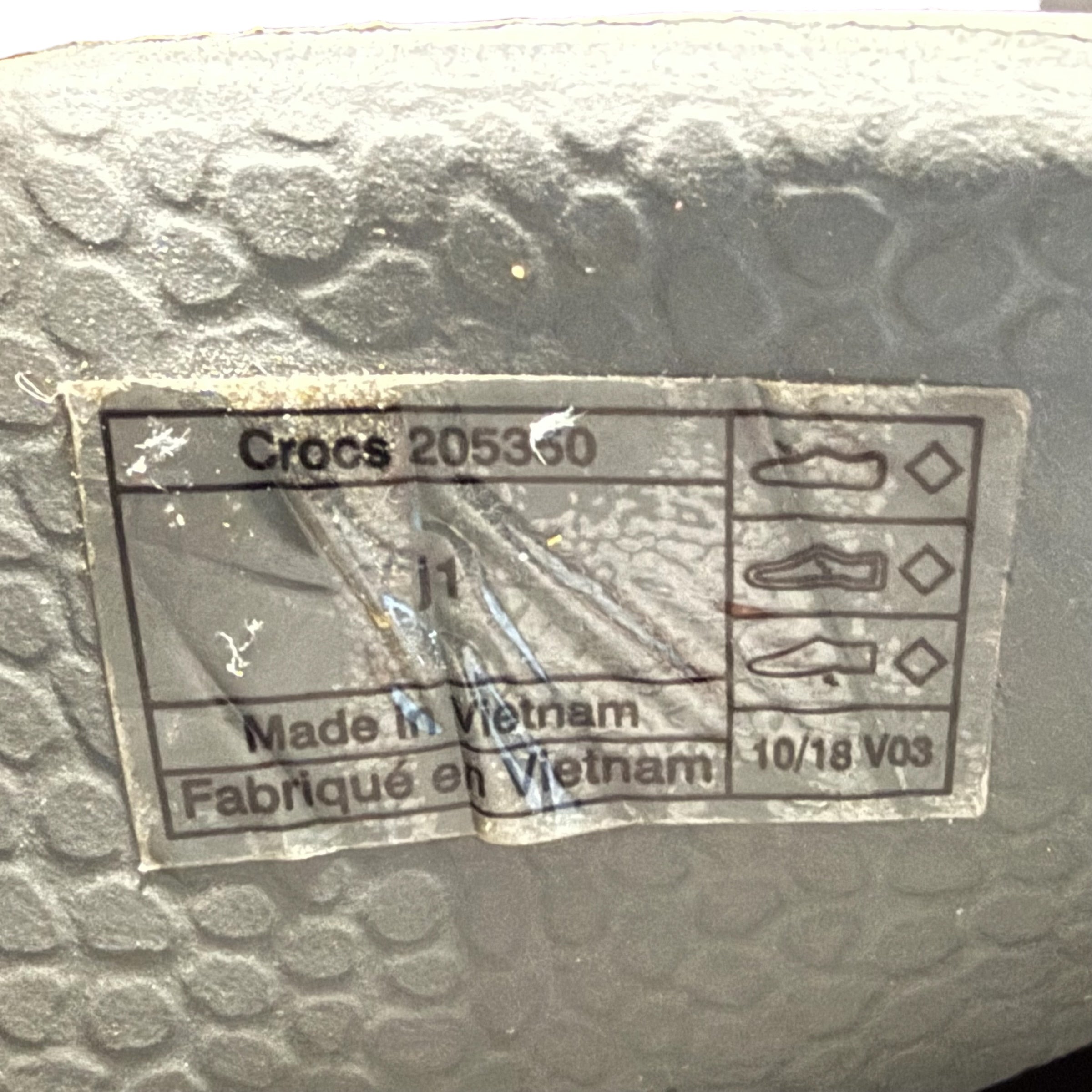 Crocs Handle It Big Kid Size J1 Rain Boots Sharks