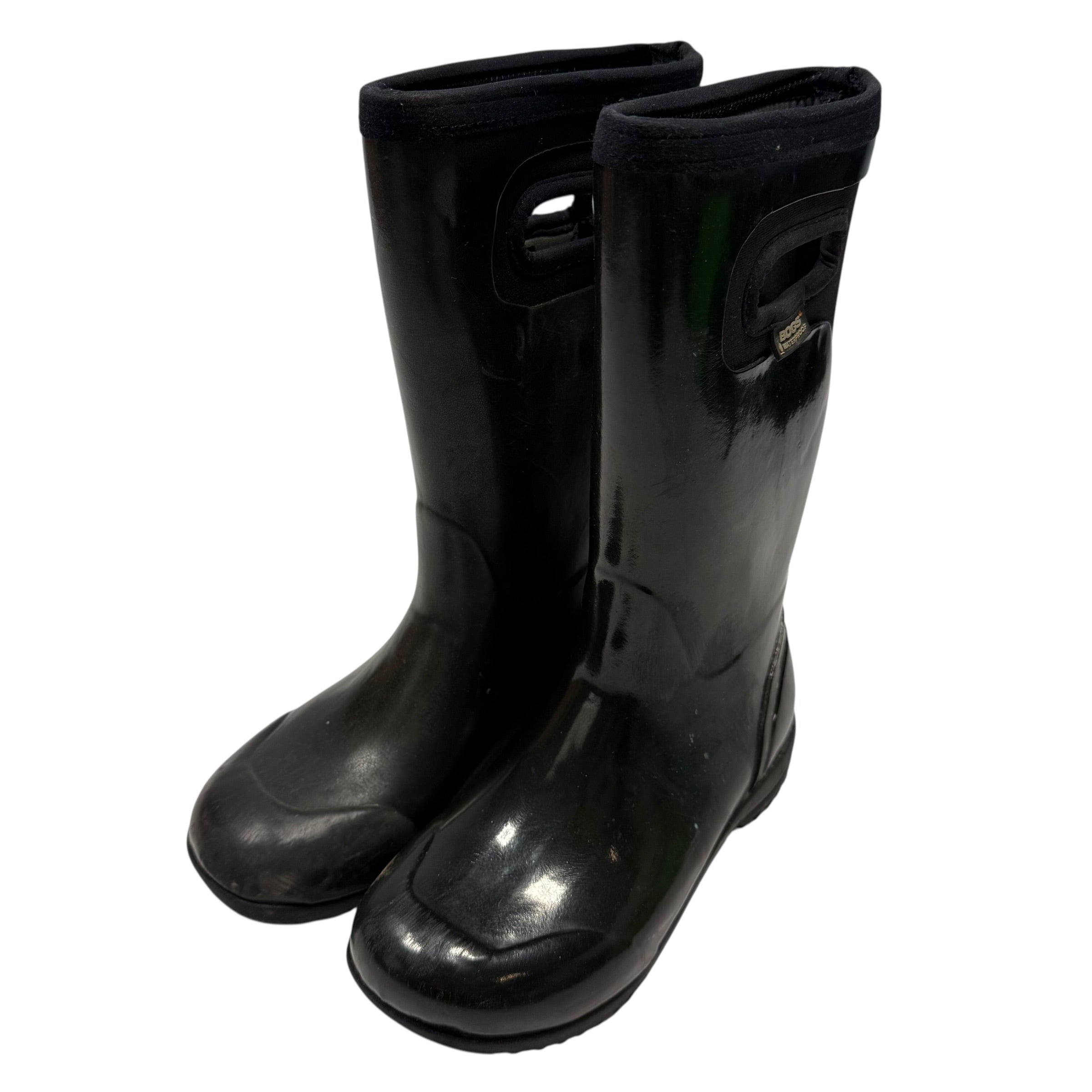 Bogs Big Kid Size 2 Tacoma Black Rain Boots - Ready Kids Canada