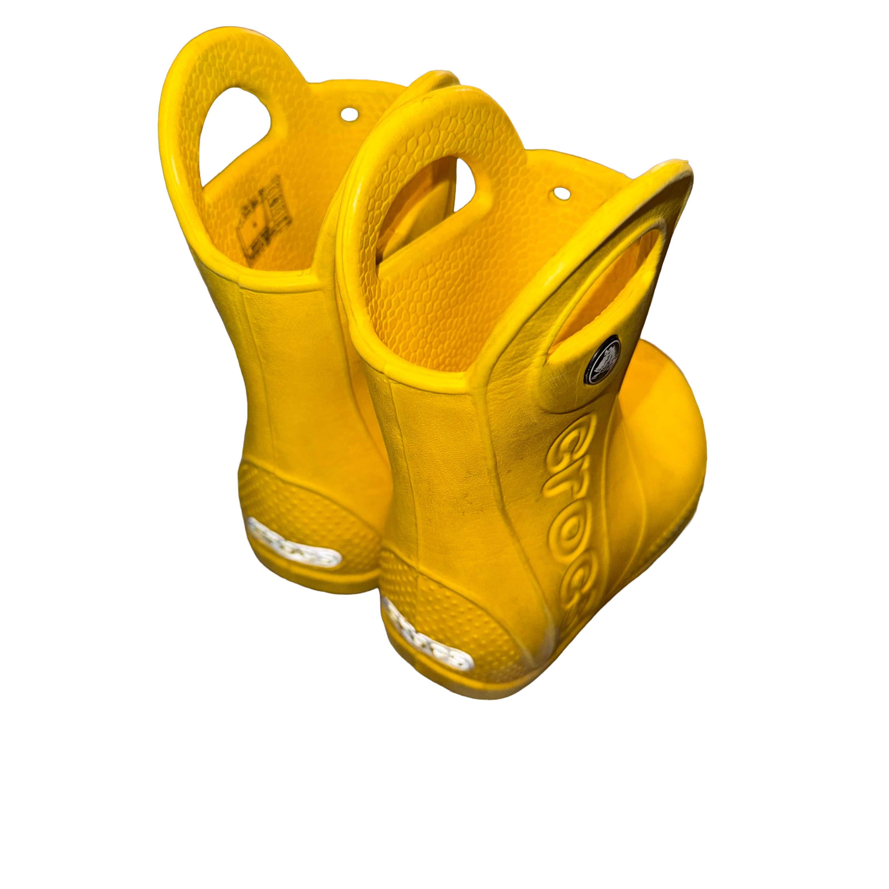 Crocs little kid size 6 Handle It rain boots yellow waterproof