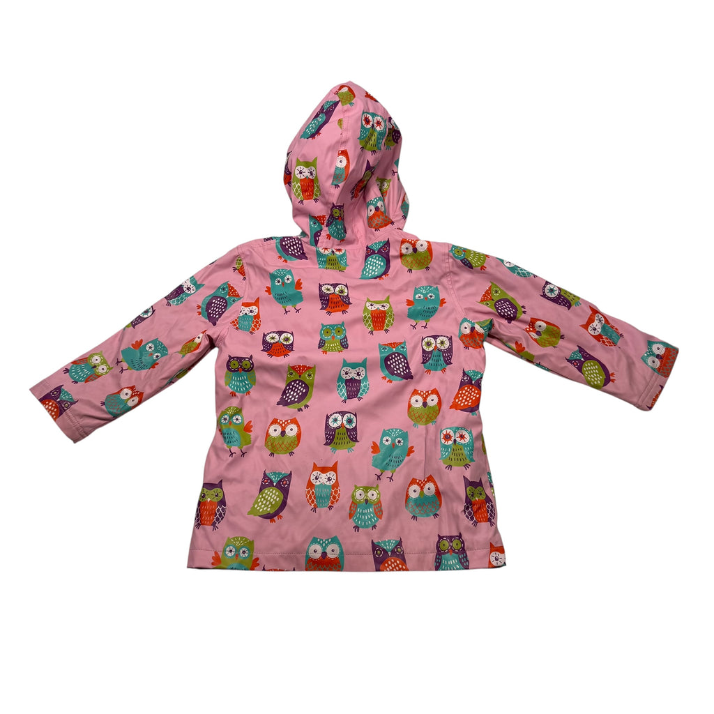 Hatley Kids Size 4 Owl Rain Jacket Pink - Ready Kids Canada