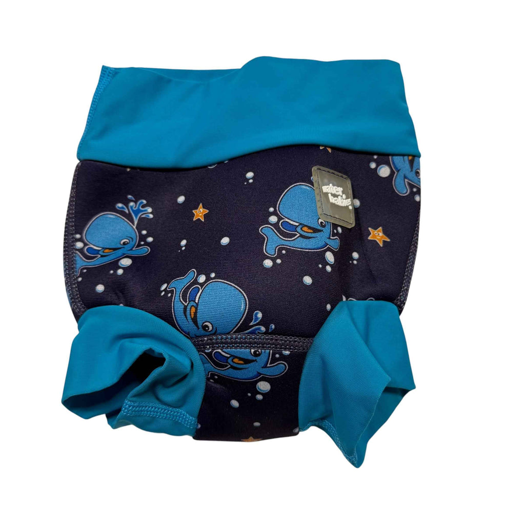 Water babies Medium 13-24 lbs Swim Diaper Blue Whales - Ready Kids Canada