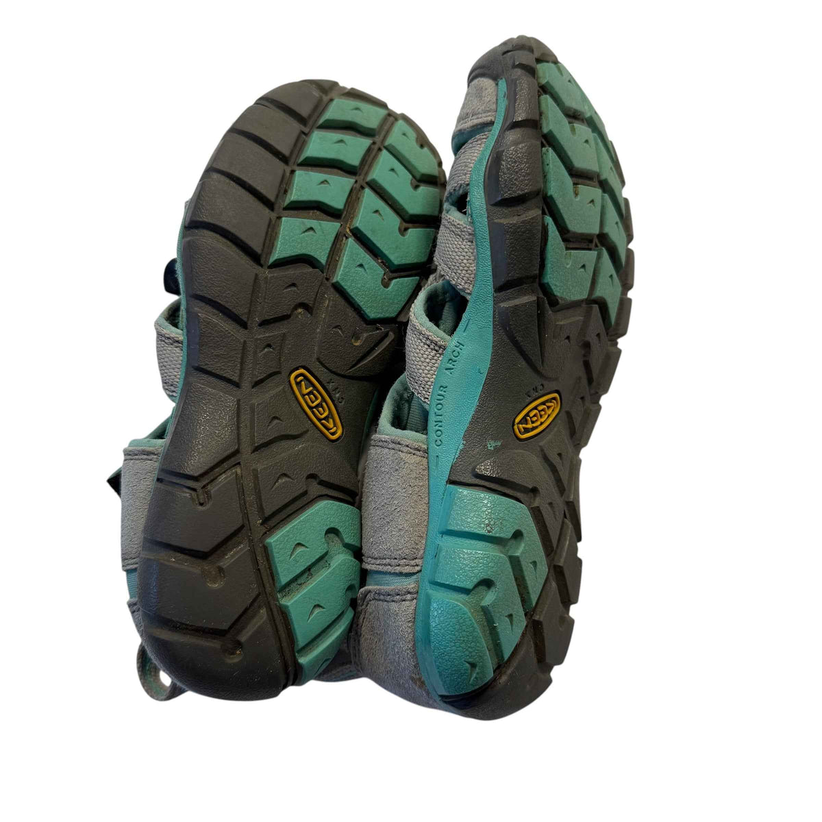 Keen Seacamp II CNX Gray Teal Sandals Kids US Size 1 - Ready Kids Canada