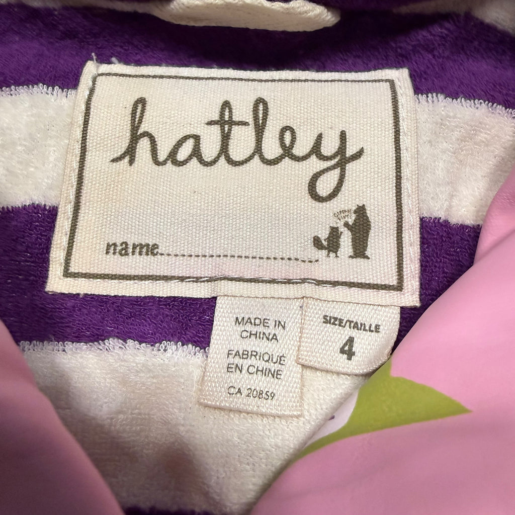 Hatley Kids Size 4 Owl Rain Jacket Pink - Ready Kids Canada